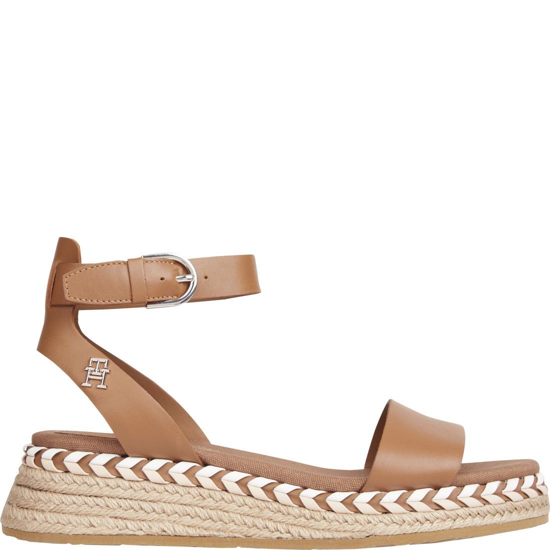 TOMMY HILFIGER Basutės moterims, Ruda, Low wedge sandal 1