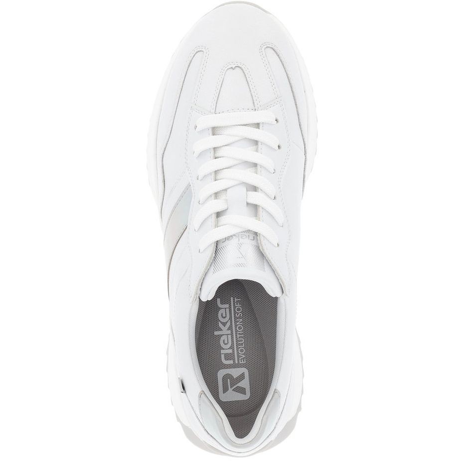 RIEKER Laisvalaikio bateliai moterims, Balta, LEISURE 6