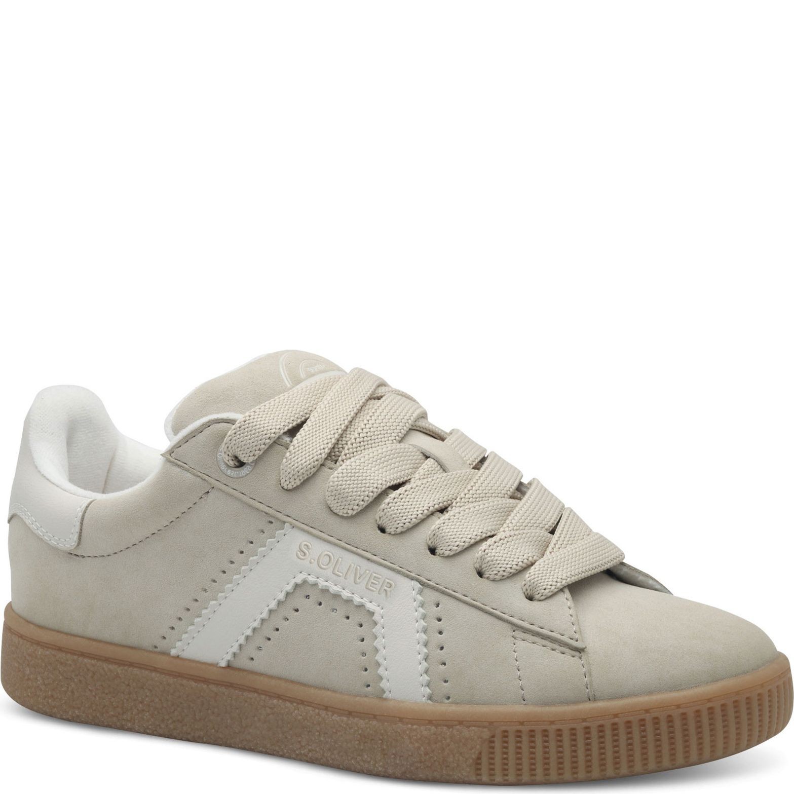 S.OLIVER Laisvalaikio bateliai moterims, Smėlio, Women Lace-up 1