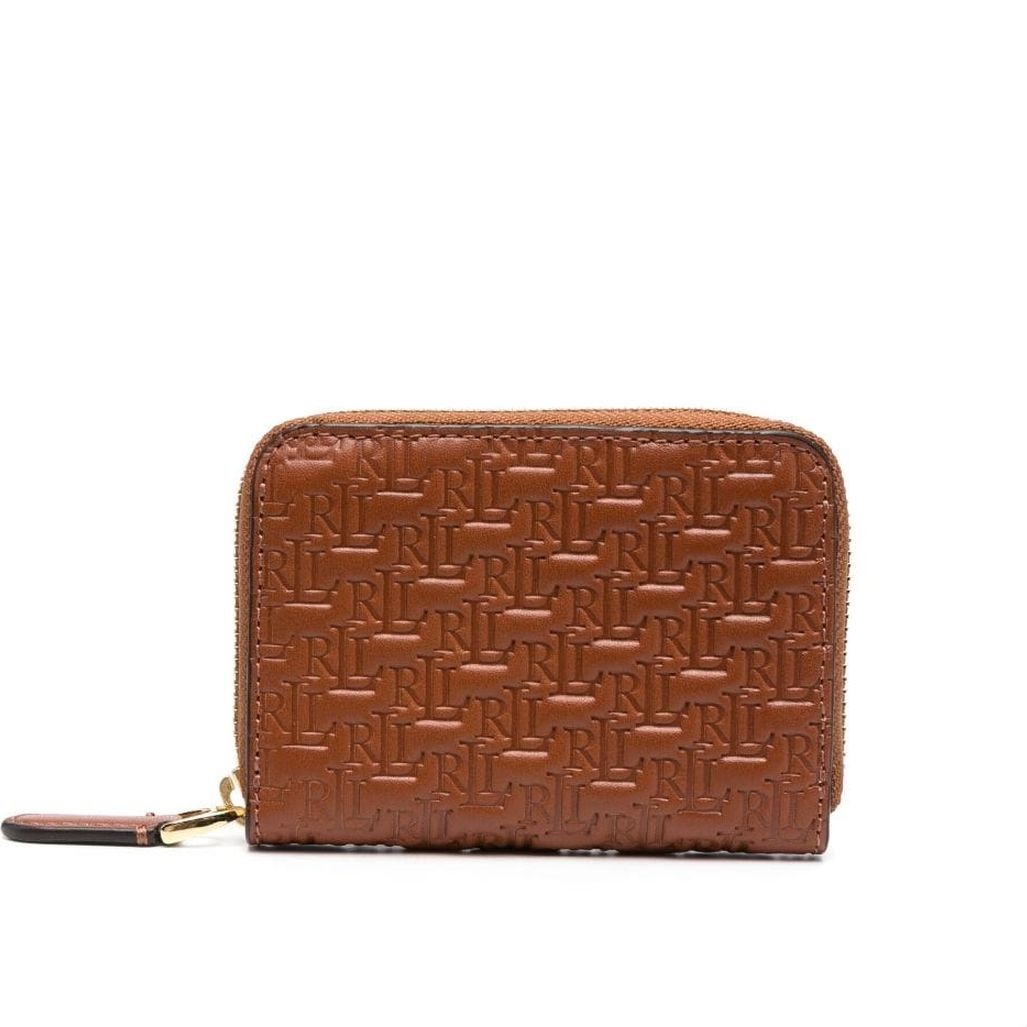 LAUREN RALPH LAUREN Piniginė moterims, Ruda, Zip small wallet 1