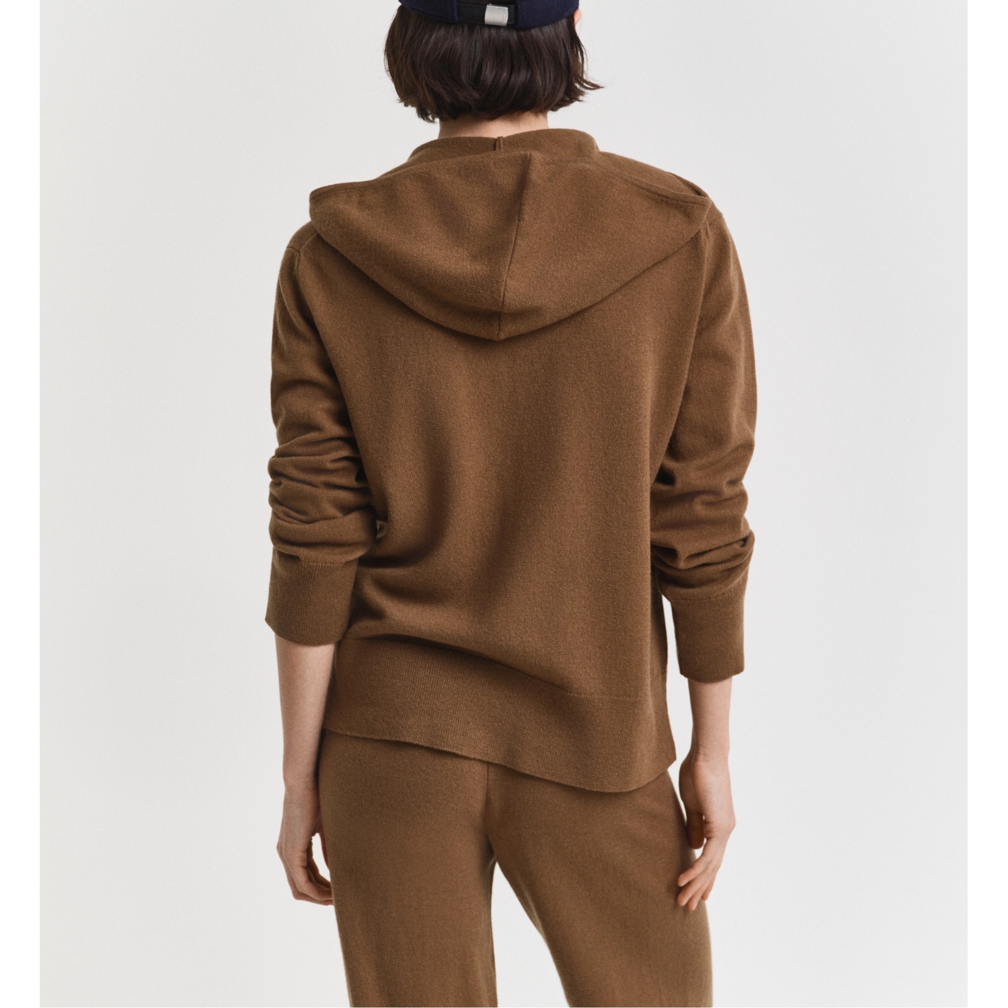 GANT Džemperis moterims, Chaki, superfine lambswool zip 3