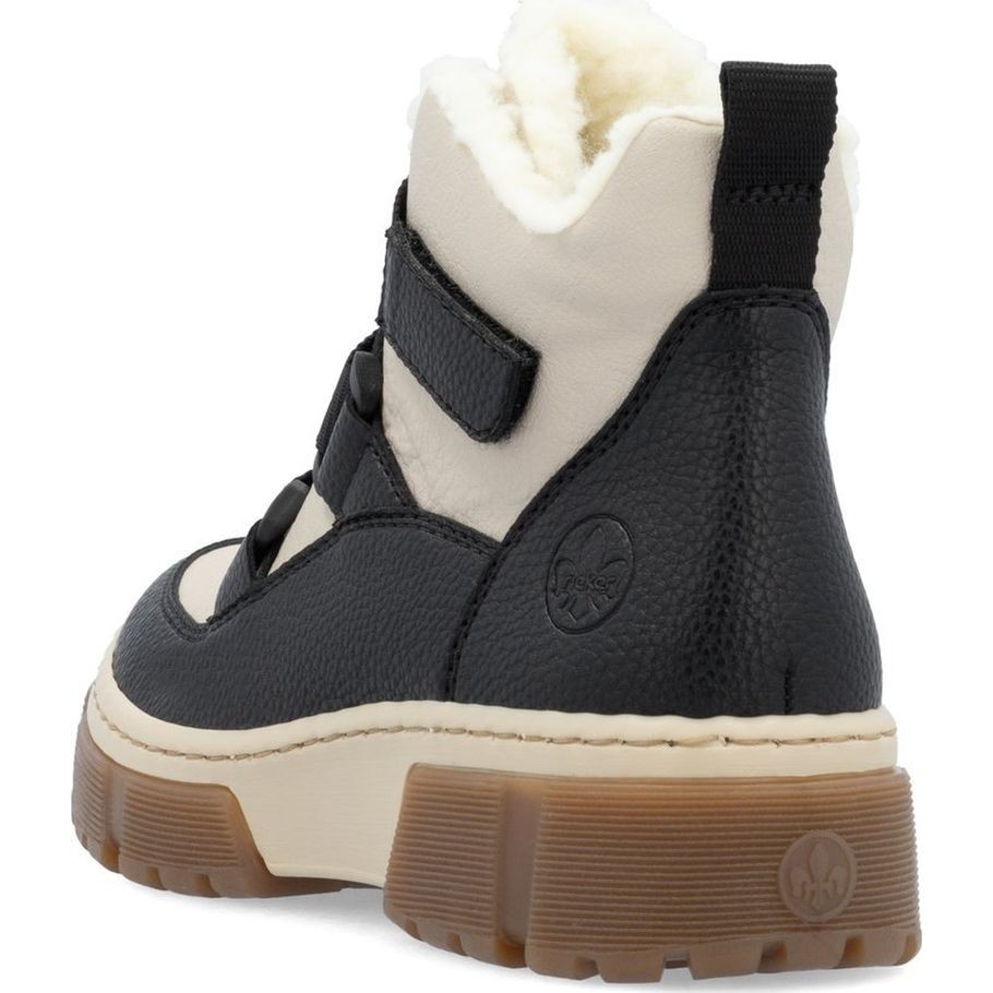 RIEKER Aulinukai moterims, Juoda, Ladies mid height boots 4