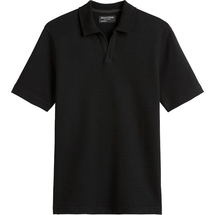 MARC O'POLO Polo marškiniai trumpos rank. vyrams, Juoda, Polo short 524302153176