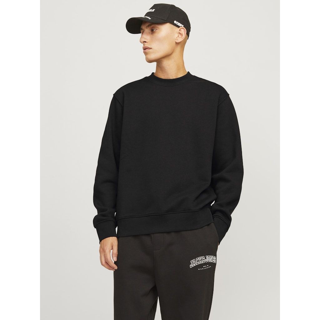 JACK & JONES Megztinis vyrams, Juoda, Urban edge sweat crew neck 5