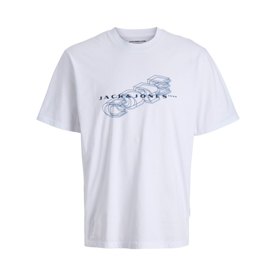 JACK & JONES Marškinėliai vyrams, Balta, Fusion big branding tee