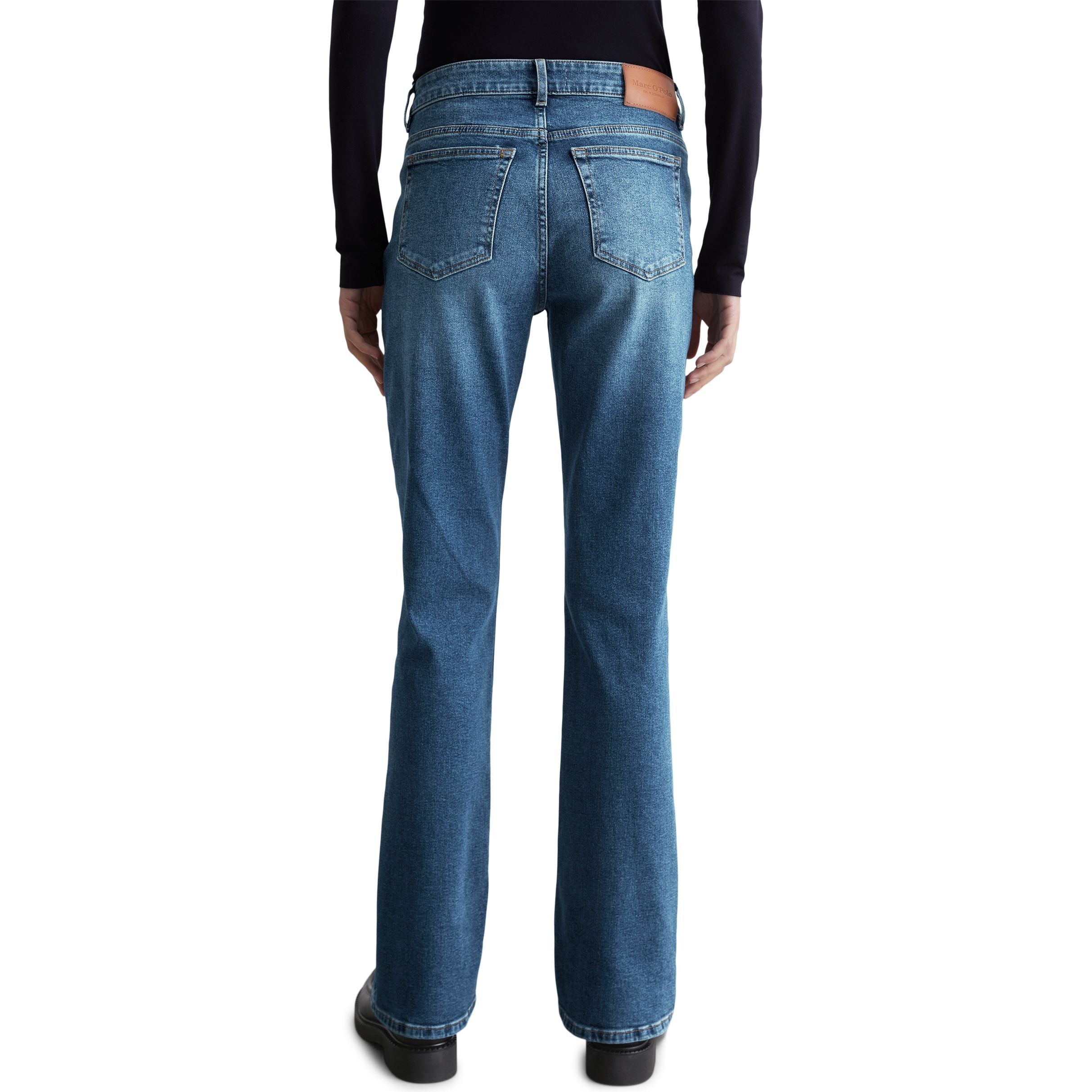 MARC O'POLO Platėjantys džinsai moterims, Mėlyna, Flared 500923012083 3
