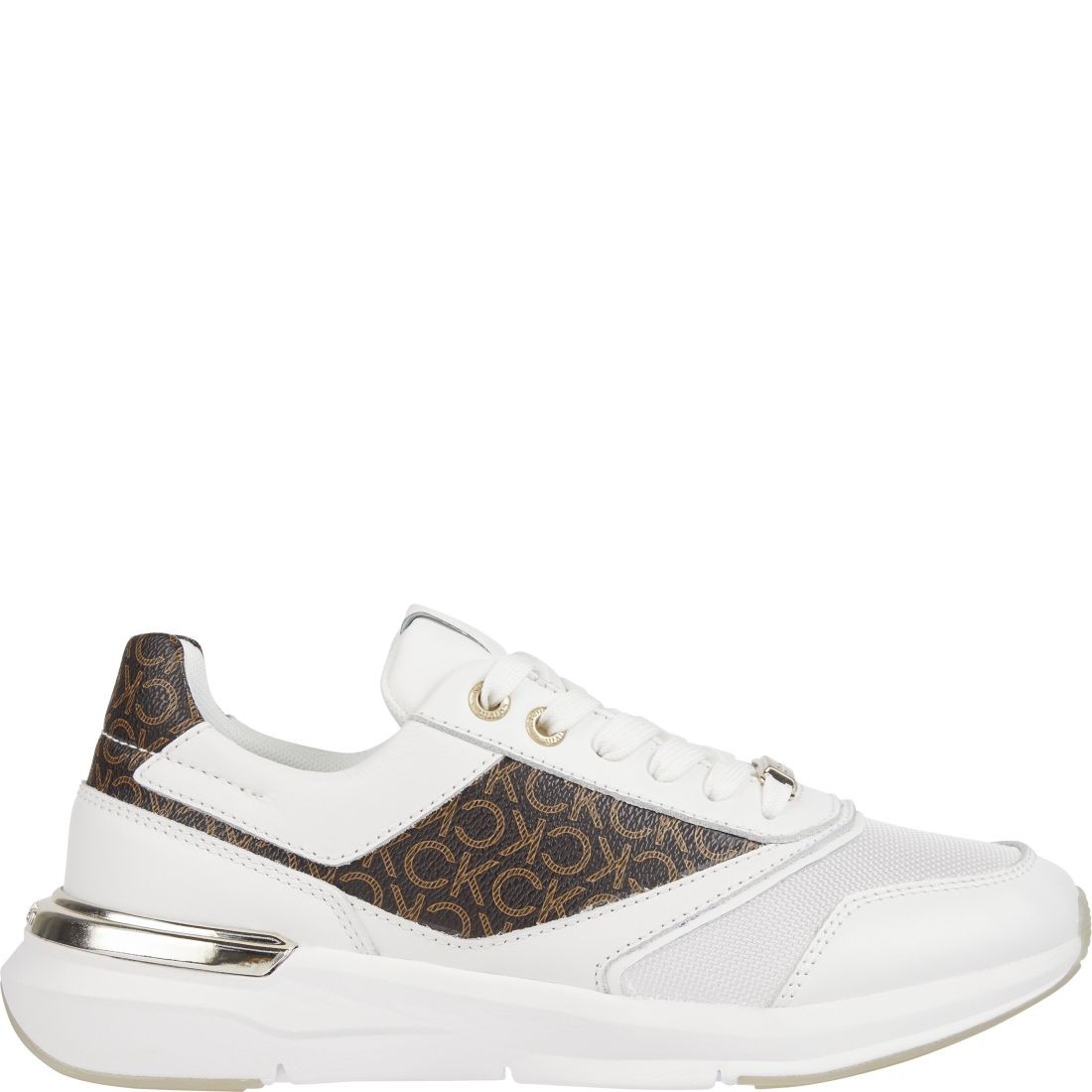 CALVIN KLEIN Sportiniai bateliai moterims, Balta, Flexi runner mono sport shoe 2