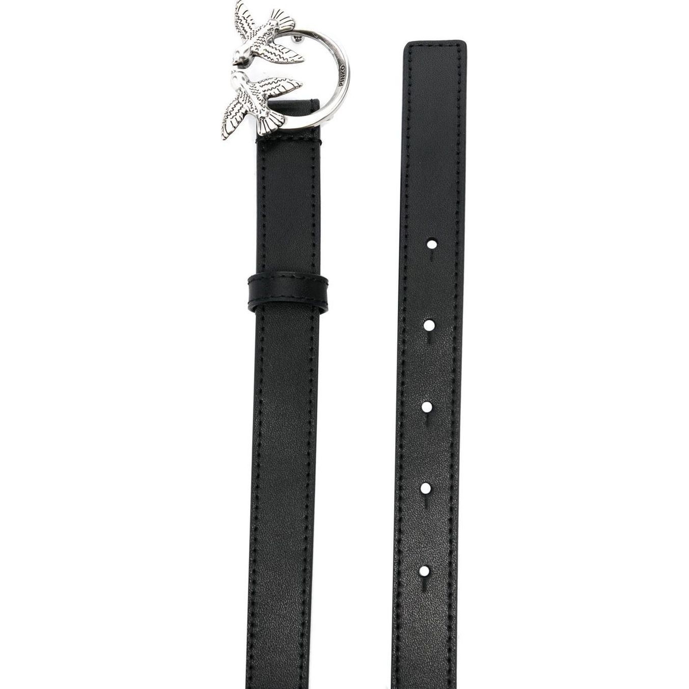 PINKO Diržas moterims, Juoda, Love berry simply belt 2