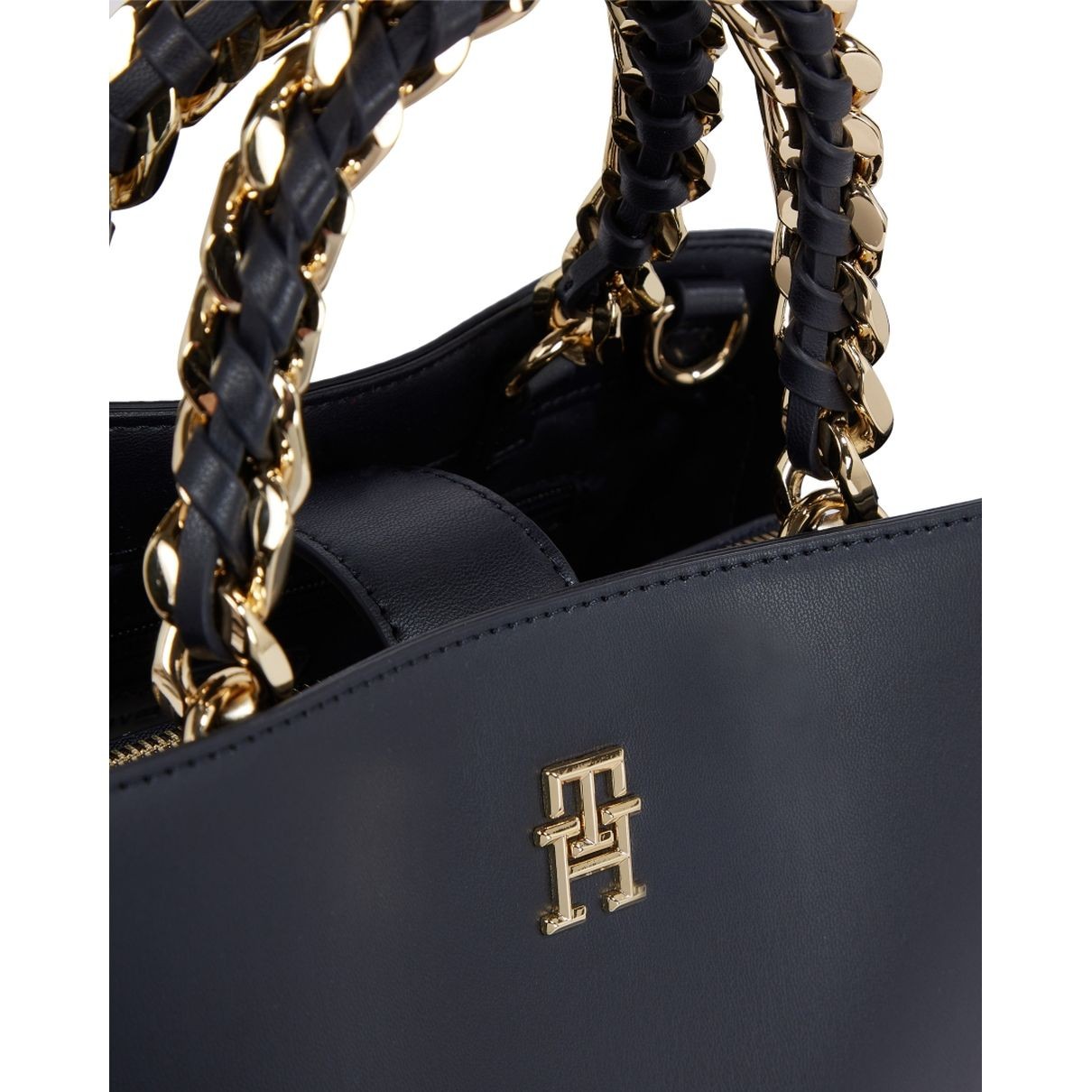 TOMMY HILFIGER Rankinė per petį moterims, Mėlyna, Feminine medium satchel 3