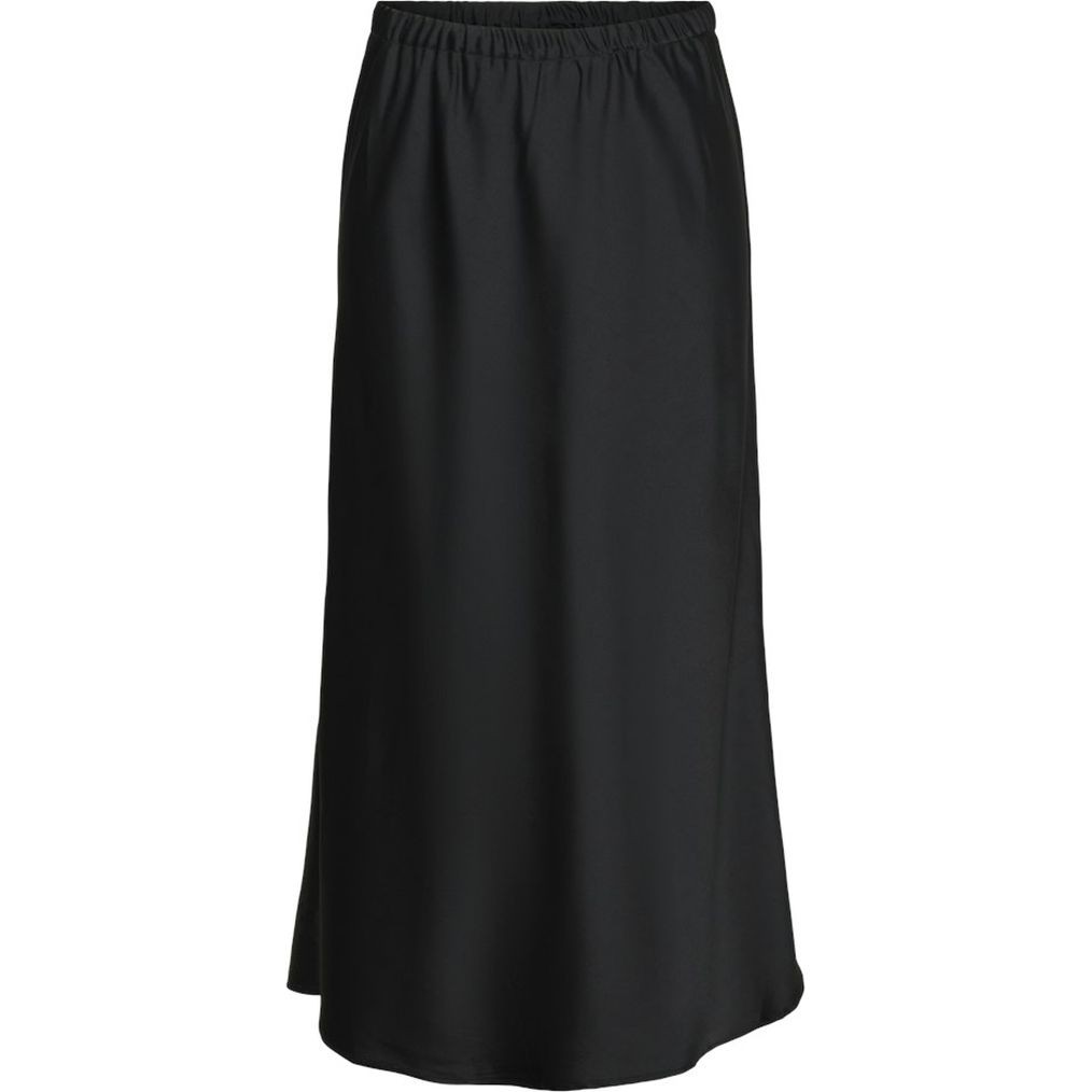 PIECES Midi sijonas moterims, Juoda, PCNORELLA HW ANKLE 1