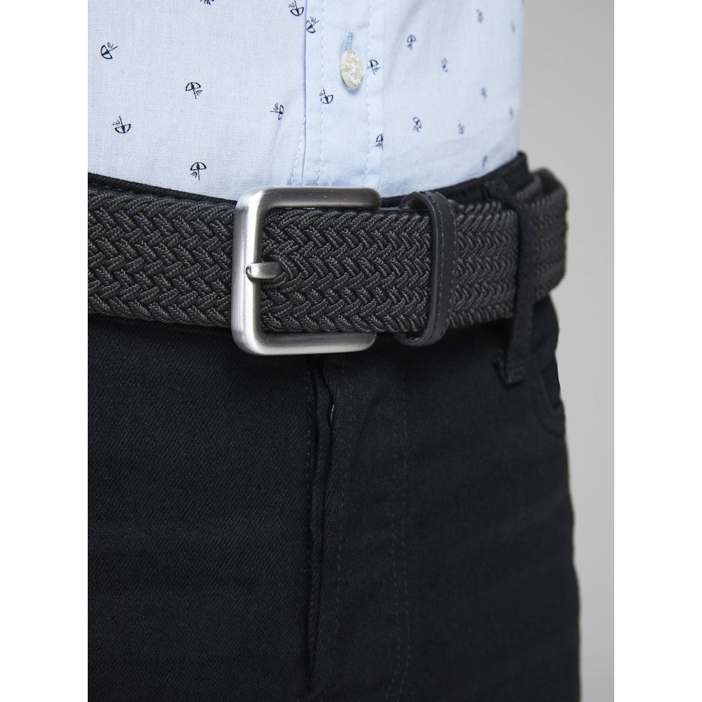JACK & JONES Diržas vyrams, Juoda, JACSPRING WOVEN BELT 6