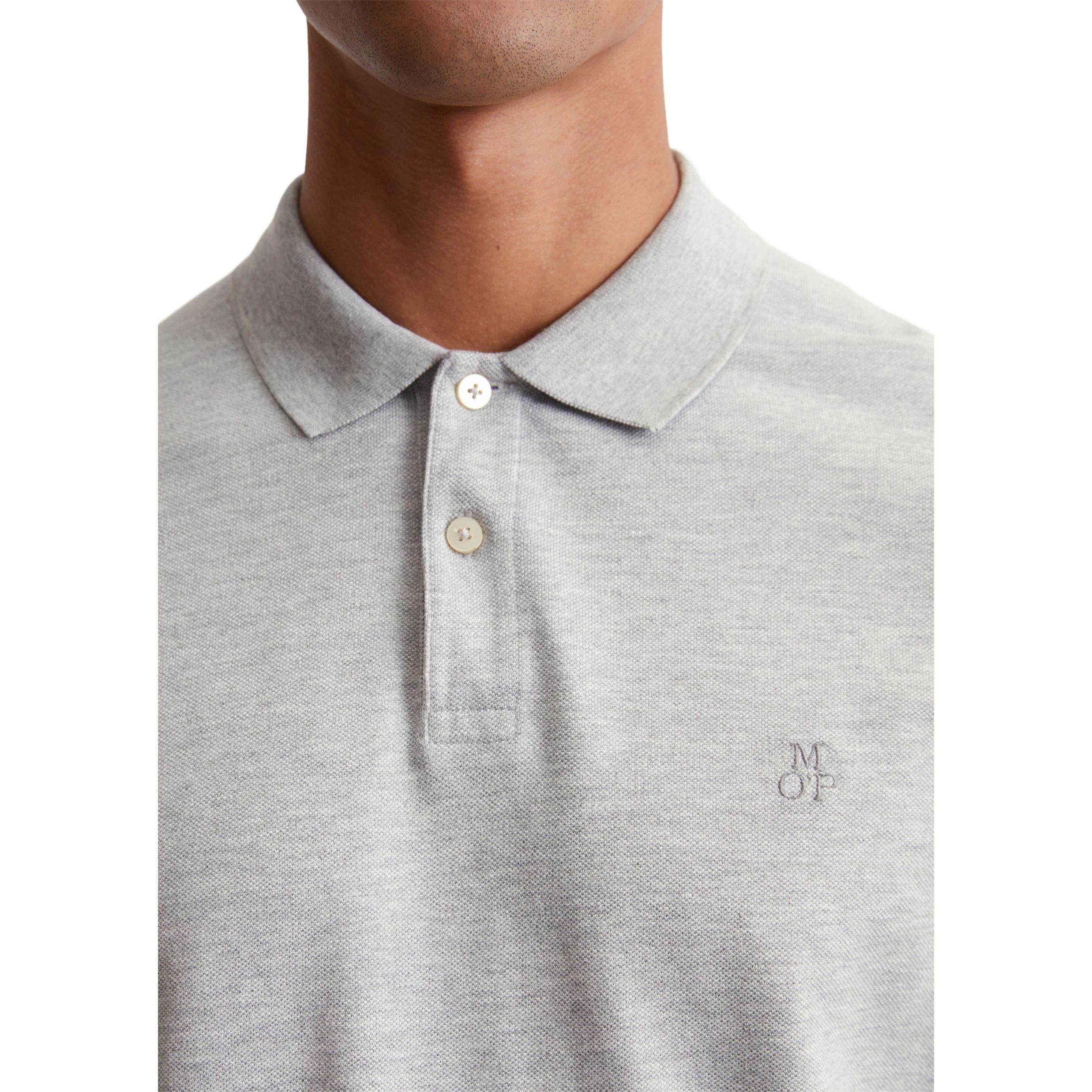 MARC O'POLO Polo marškiniai trumpos rank. vyrams, Pilka 4