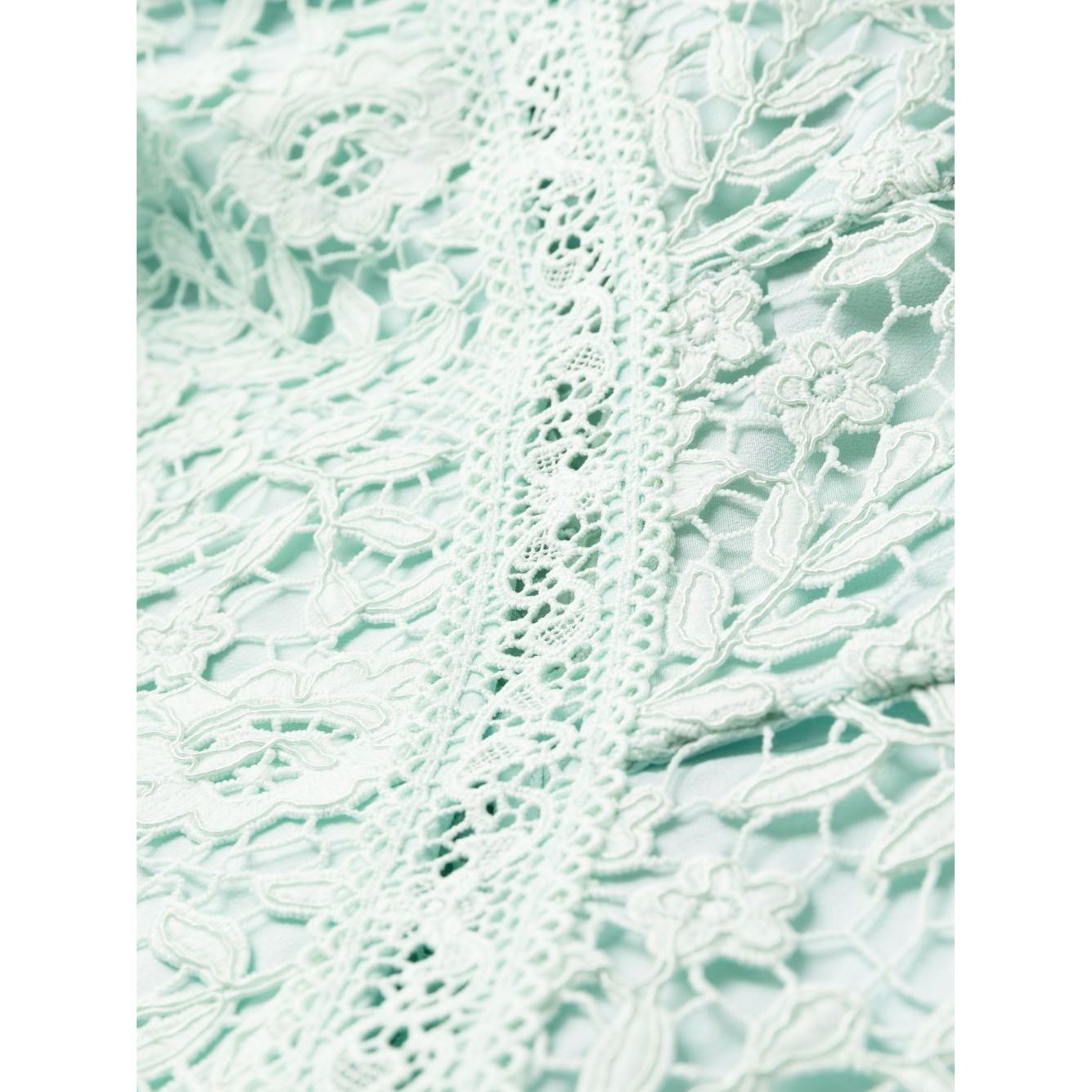 SELF PORTRAIT Midi suknelė moterims, Mėlyna, Blue rose lace midi dress 3