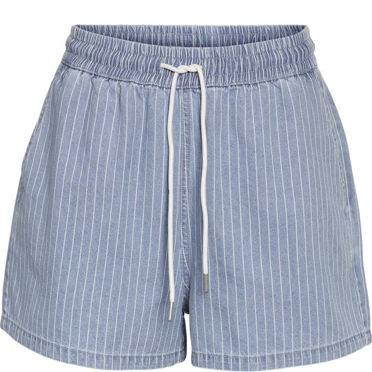 NOISY MAY Šortai moterims, Mėlyna, Katri elastic stripe short 1
