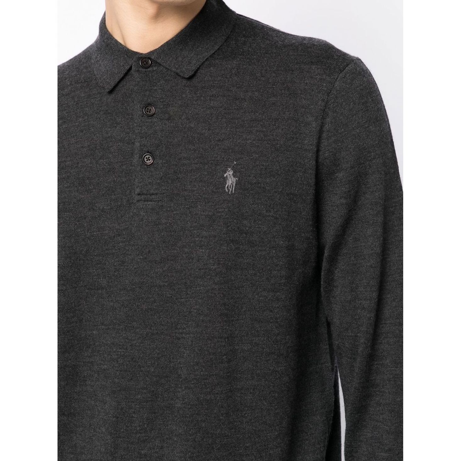 POLO RALPH LAUREN Sportinis nertinis vyrams, Pilka, Long sleeve pullover 4