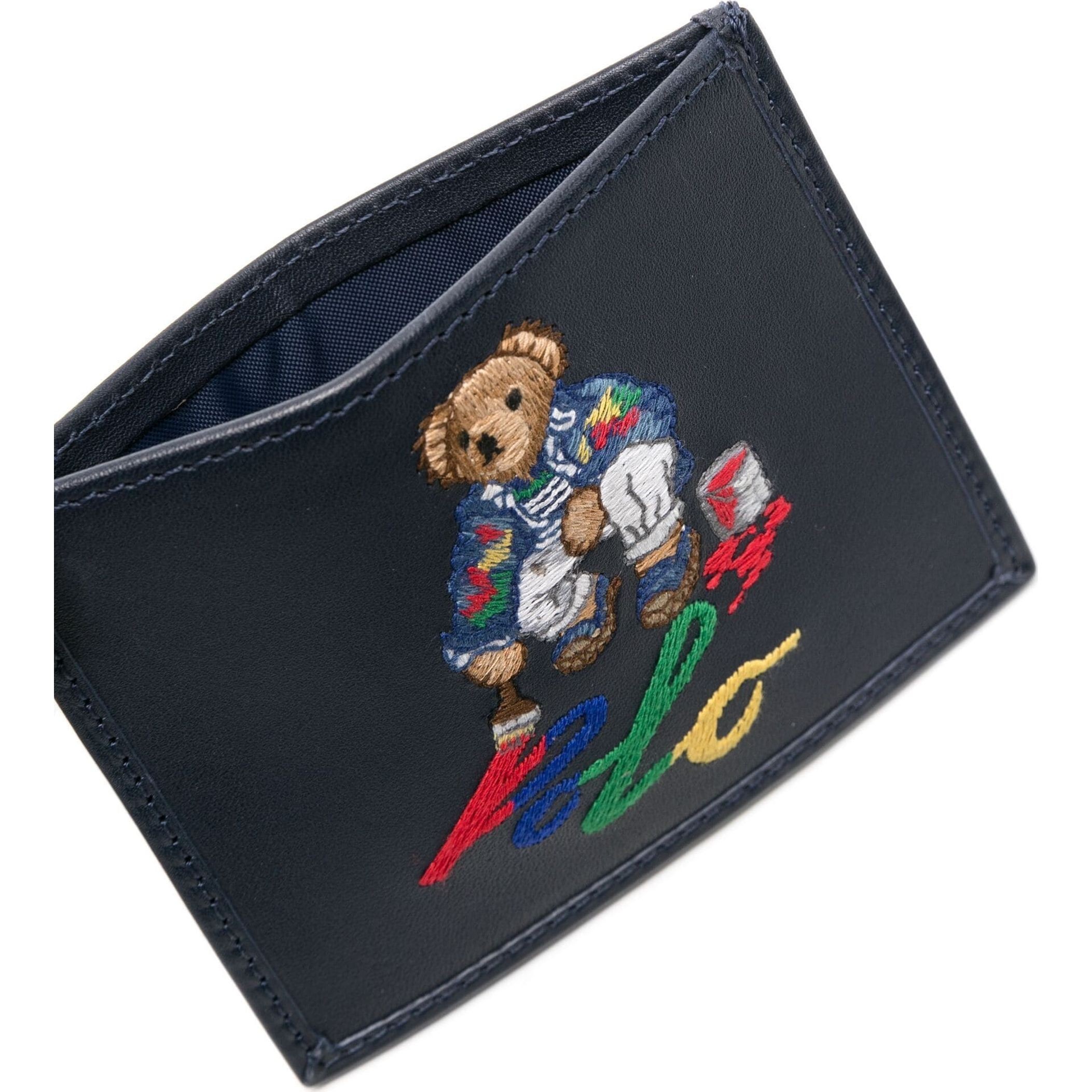 POLO RALPH LAUREN Kortelių dėklas vyrams, Mėlyna, Small card case 3
