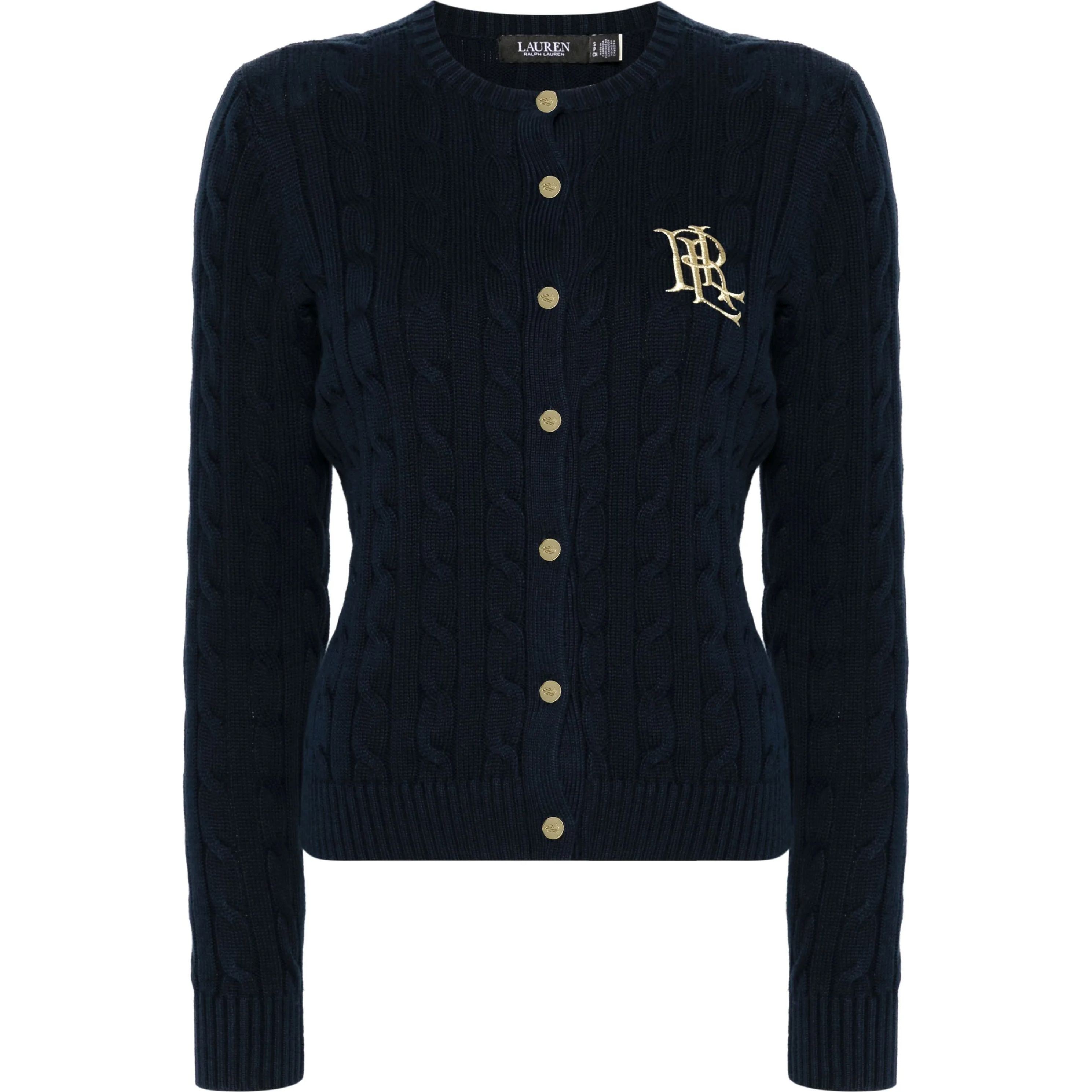 LAUREN RALPH LAUREN Kardiganas moterims, Mėlyna, Ralhan long sleeve cardigan