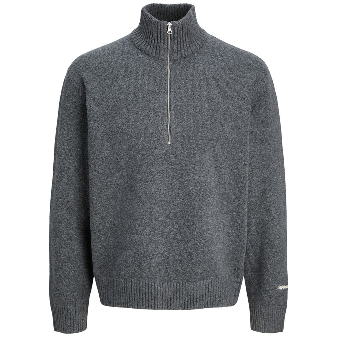 JACK & JONES Megztinis vyrams, Gray, Norrebro knit half zip
