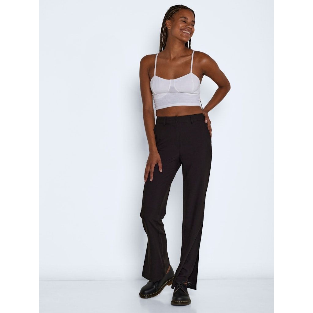 NOISY MAY Palaidinės moterims, Balta, NMADELE S/L CROP TOP 5