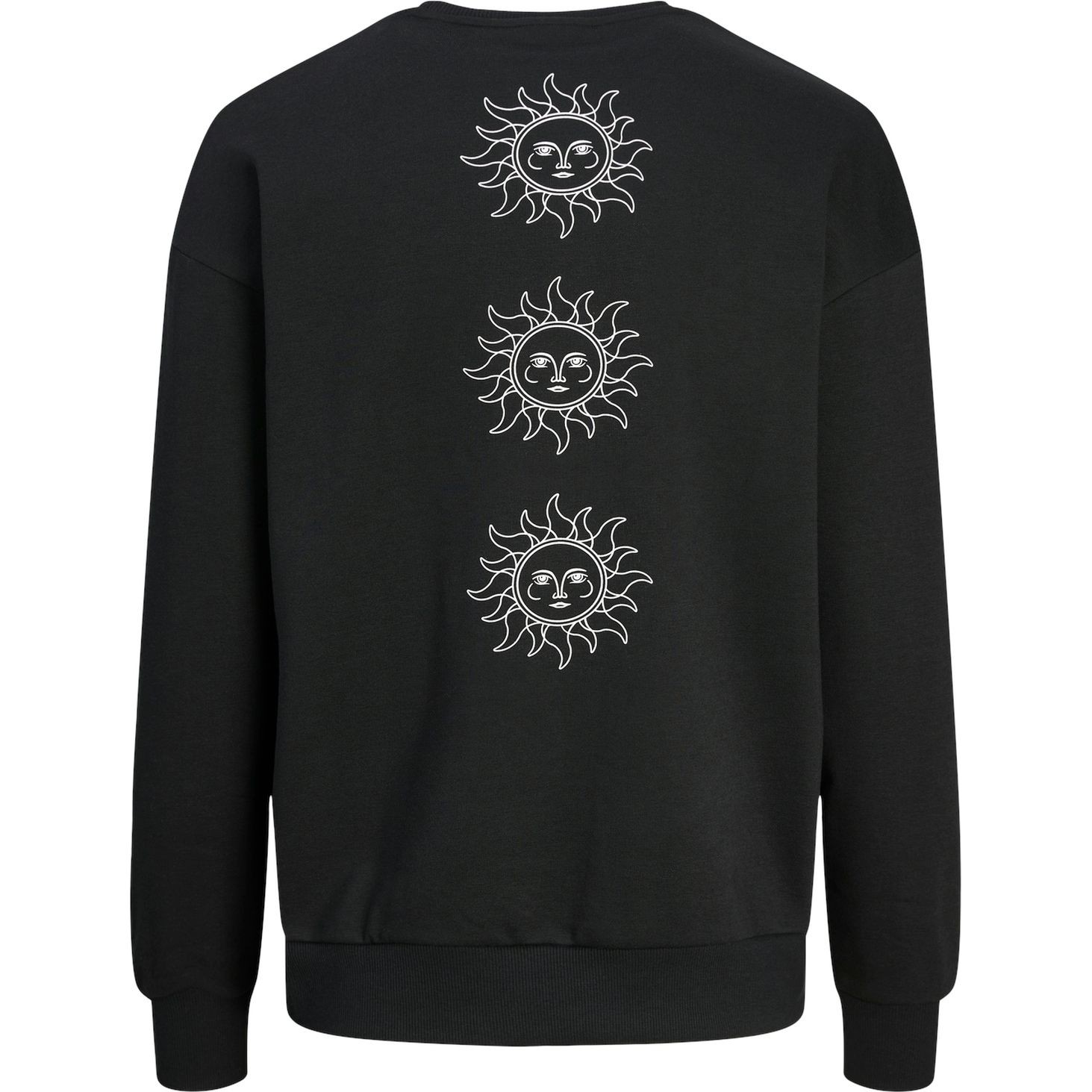 JACK & JONES Megztinis vyrams, Juoda, Mystic sweat crew neck 1