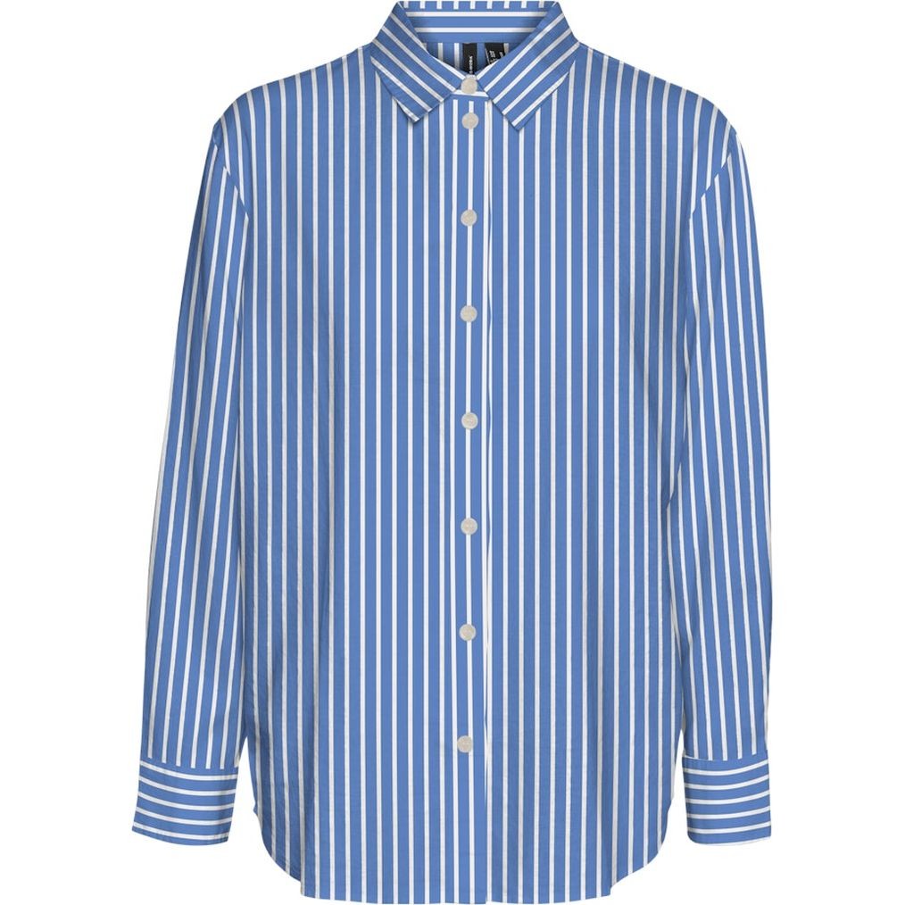 VERO MODA Marškiniai moterims, Mėlyna, Vmlinn shirts 1
