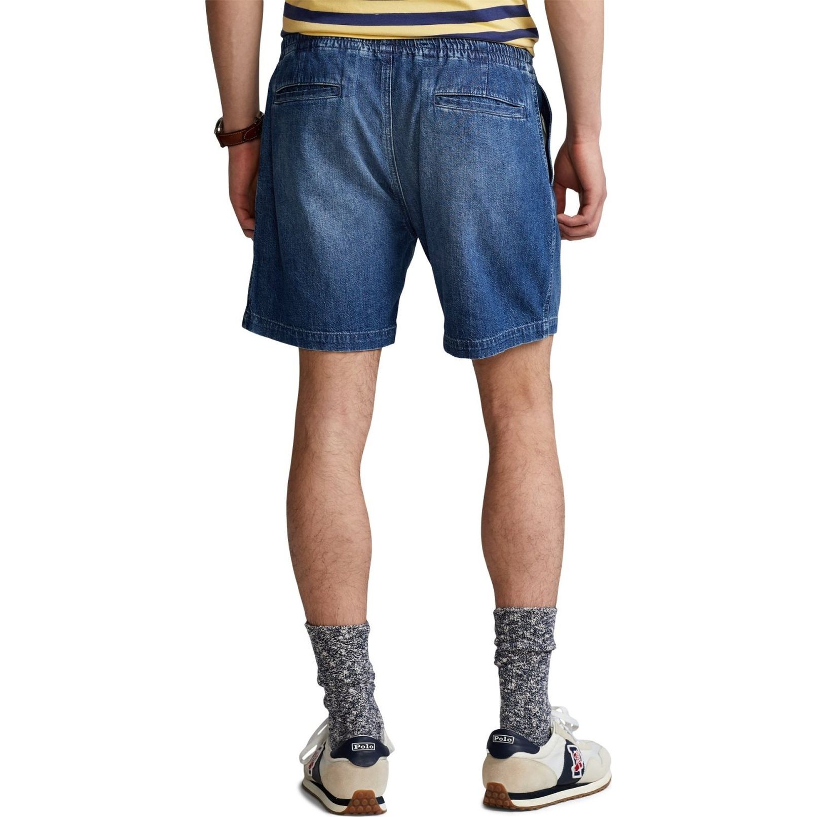 POLO RALPH LAUREN Šortai vyrams, Mėlyna, Inch polo prepster denim short 3