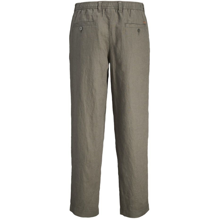 JACK & JONES Kelnės vyrams, Ruda, Karl linen chino 2