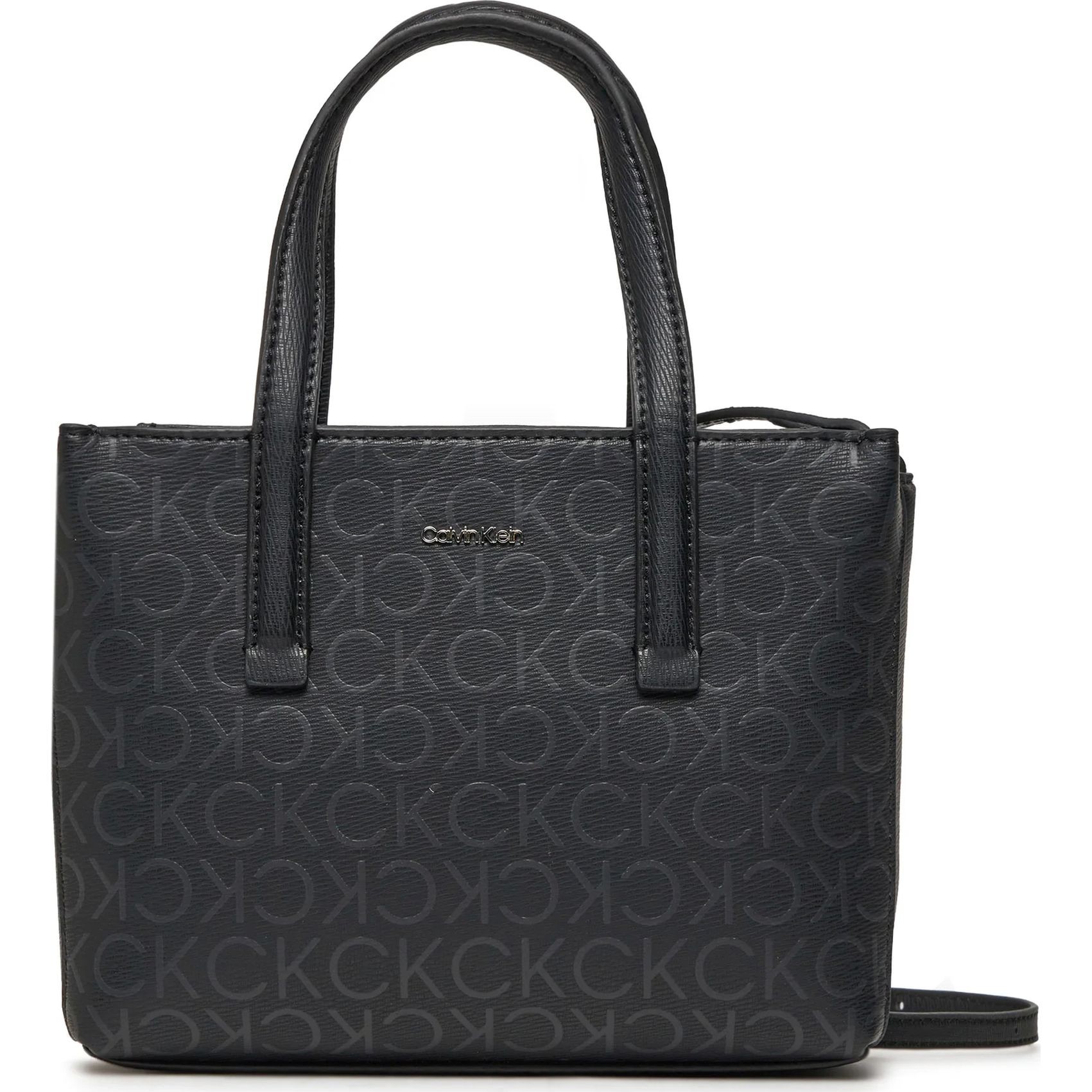 CALVIN KLEIN Pirkinių krepšys moterims, Juoda, Must mini tote 1