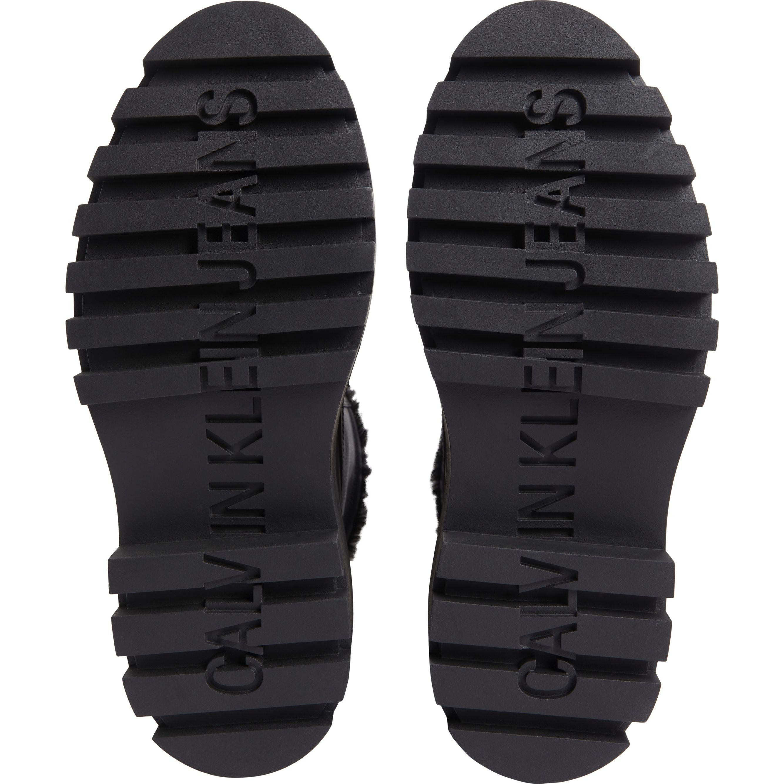 CALVIN KLEIN JEANS Pašiltinti aulinukai moterims, Juoda, Flatform lace up boot padded 5