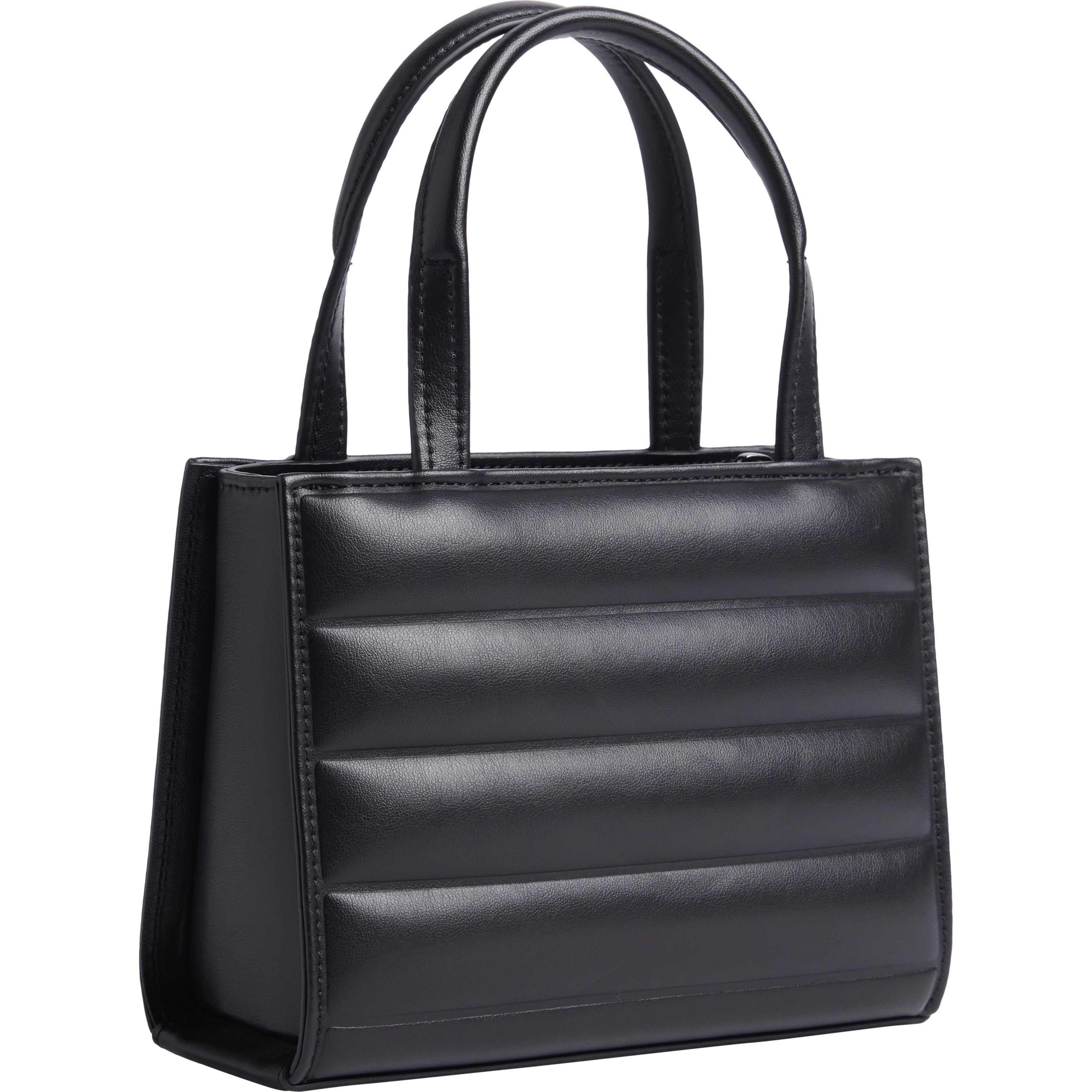 CALVIN KLEIN Rankinė per petį moterims, Juoda, Line quilt mini tote 2