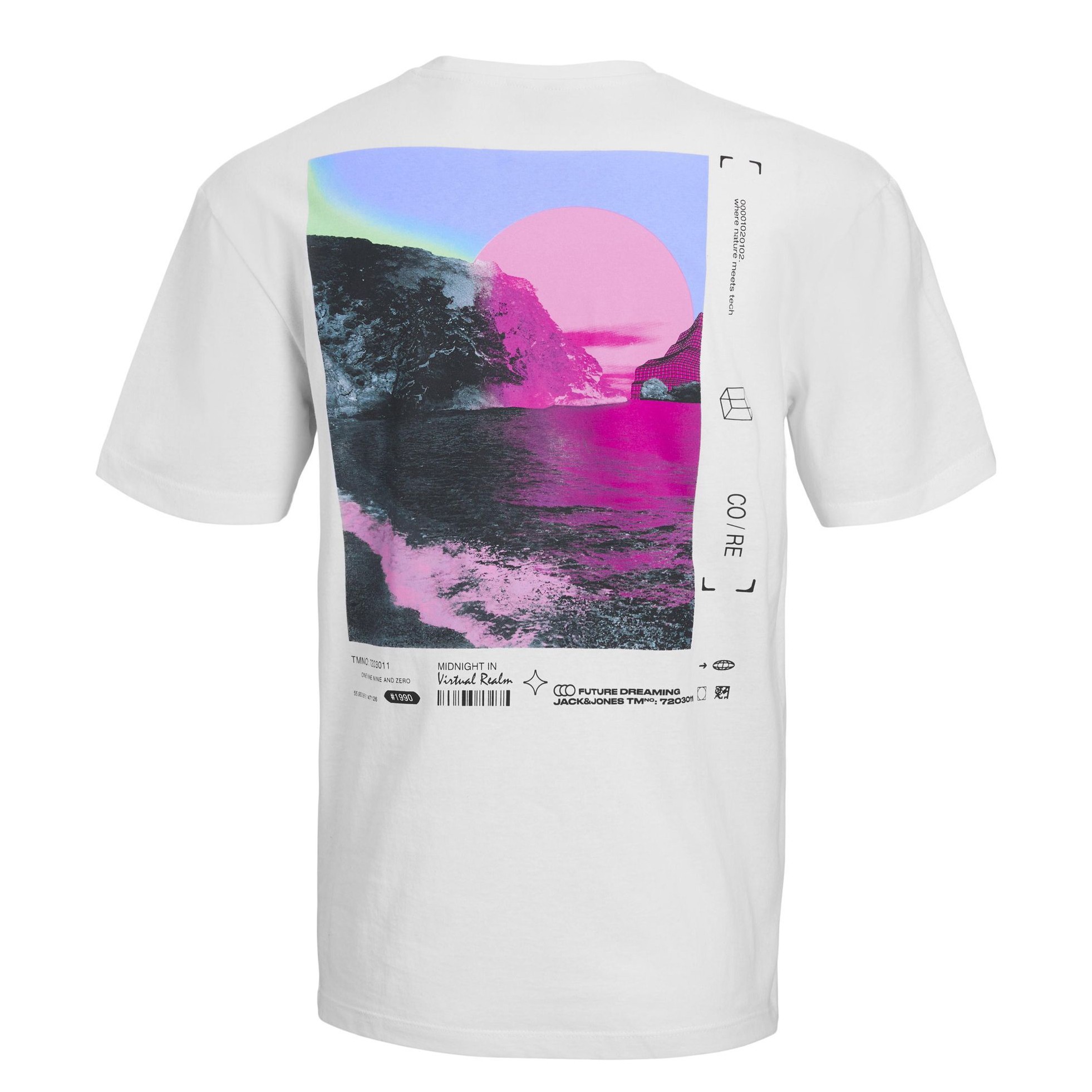 JACK & JONES T-särgid vyrams, Valge, JCODIGIT TEE SS 2