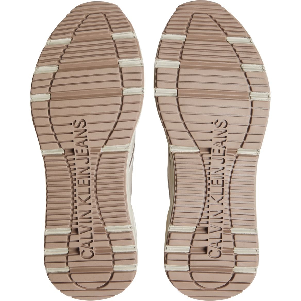 CALVIN KLEIN JEANS Sportiniai bateliai moterims, Smėlio, CHUNKY SNEAKER RIBBON W 4