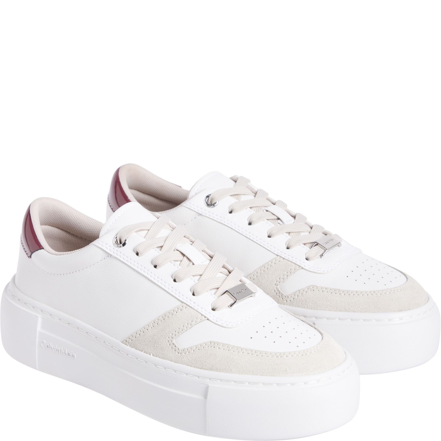 CALVIN KLEIN Laisvalaikio bateliai moterims, Balta, Cupsole lace up sneaker 1