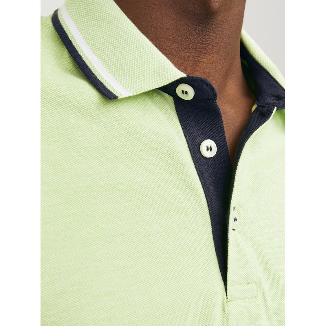 JACK & JONES Polo marškiniai ilgos rank. vyrams, Geltona, Jjepaulos polo long 7
