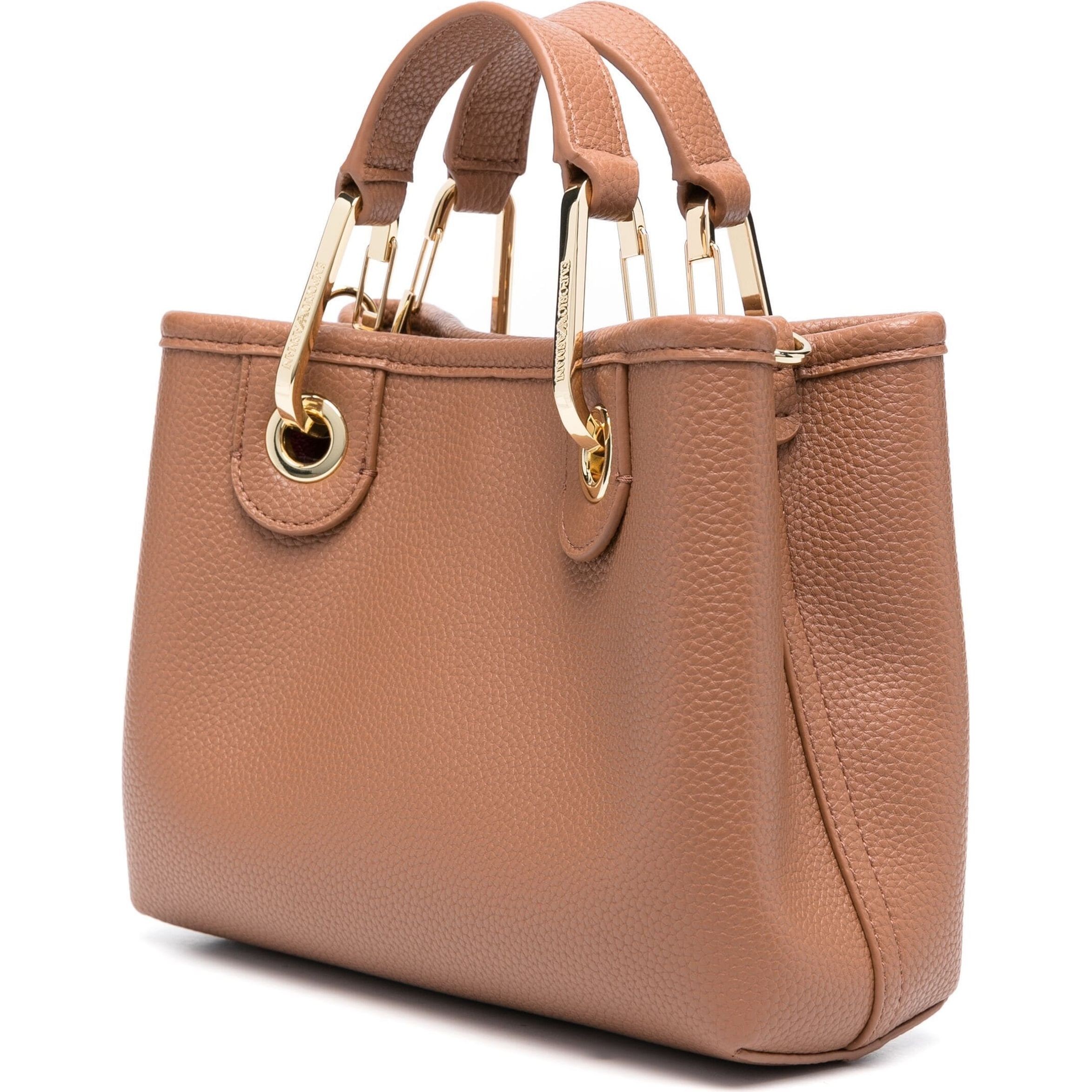 EMPORIO ARMANI Pirkinių krepšys moterims, Ruda, Shopping bag 2