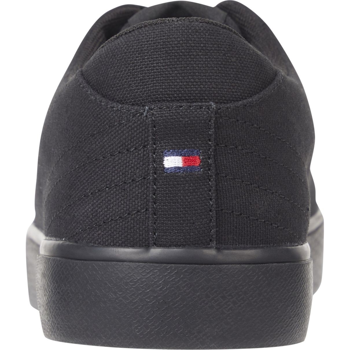 TOMMY HILFIGER Sportbačiai vyrams, Juoda, Vulc low canvas sneakers 4