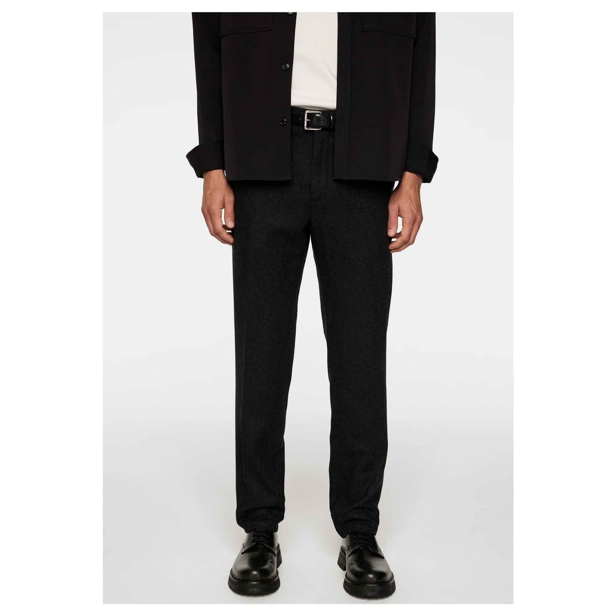 J.LINDEBERG Kelnės vyrams, Pilka, Soren twill cash flannel pants 4