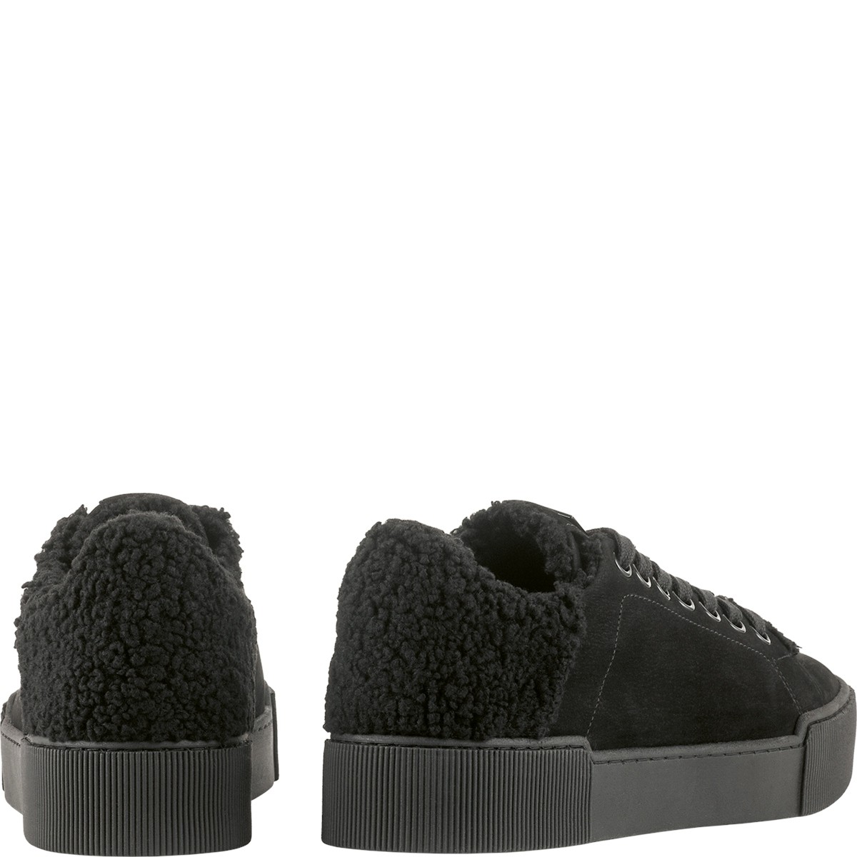 HOGL Laisvalaikio bateliai moterims, Juoda, Fluffy leisure 3