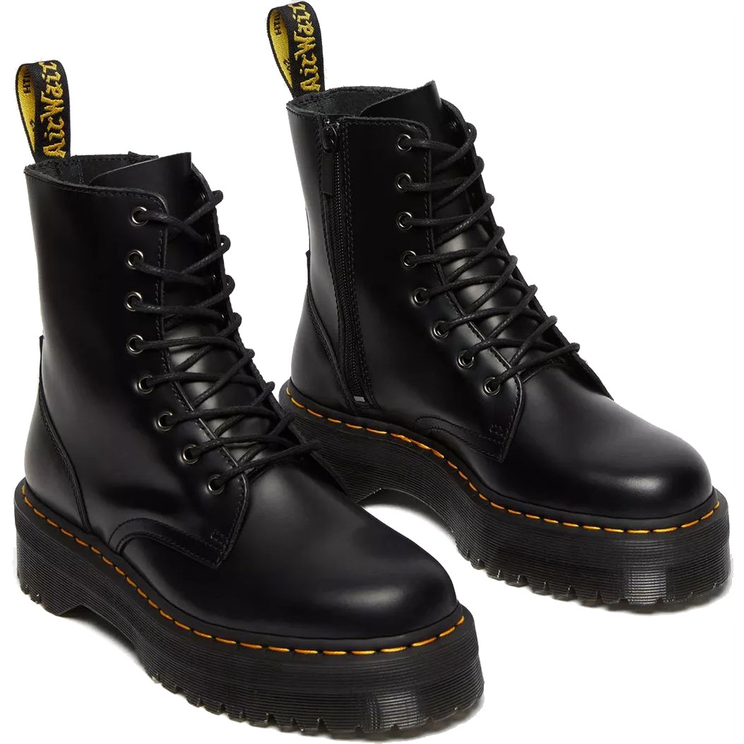 DR. MARTENS Aulinukai, Juoda, Jadon Polished Smooth Booties 3