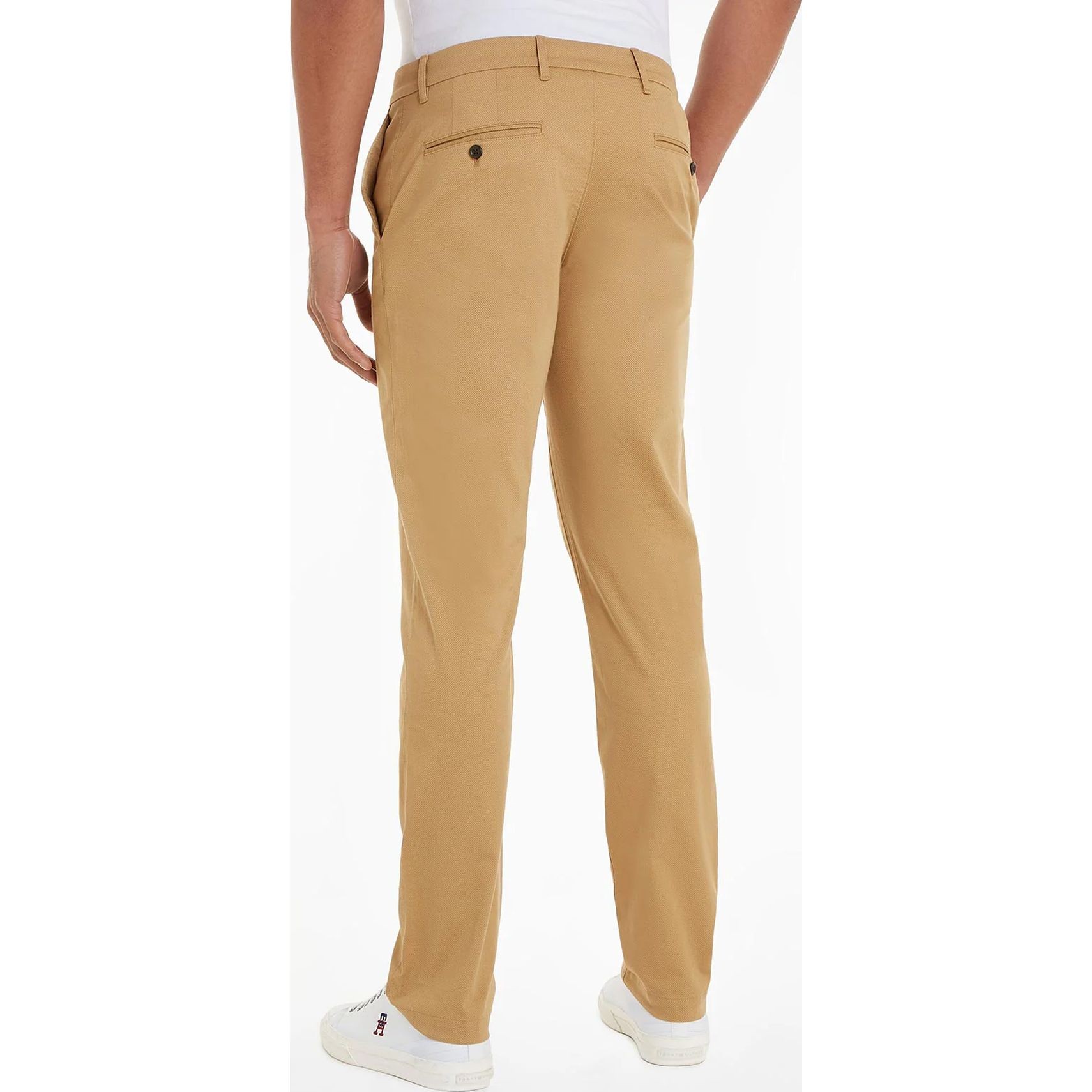 TOMMY HILFIGER Kelnės vyrams, Žalia, Chino denton printed structure 3