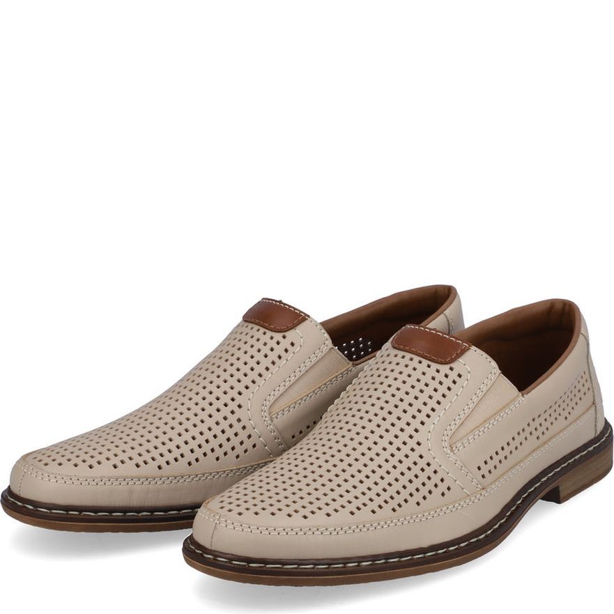 RIEKER Klasikiniai batai vyrams, Smėlio, FORMAL 7