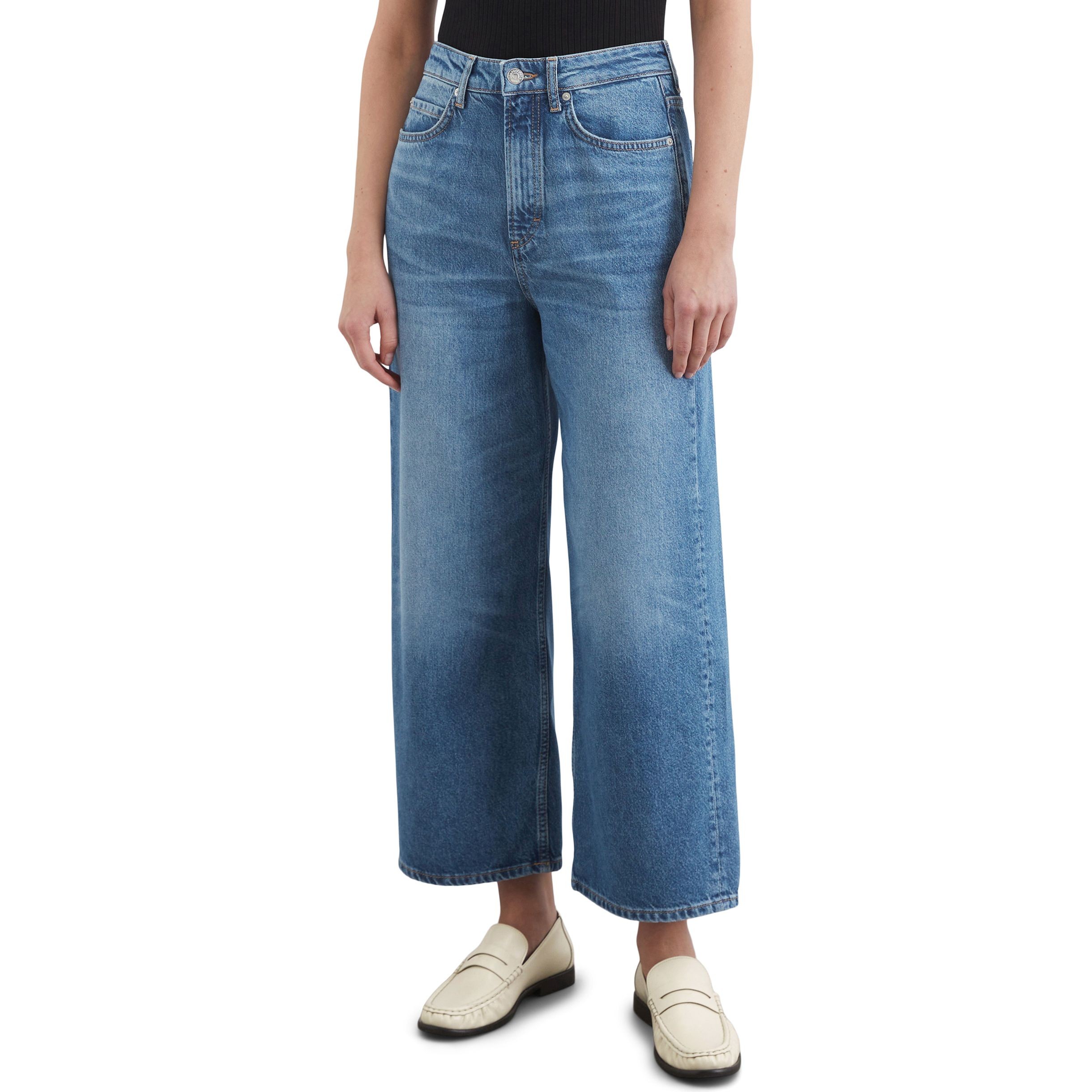 MARC O'POLO Platūs džinsai moterims, Mėlyna, Wide leg M02907812091 2