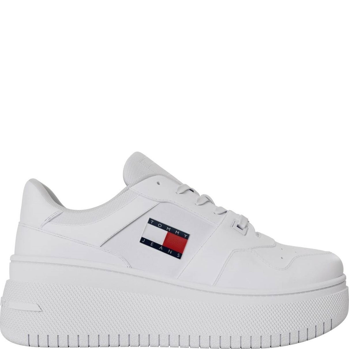 TOMMY JEANS Laisvalaikio bateliai moterims, Balta, Retro basket flatform 2