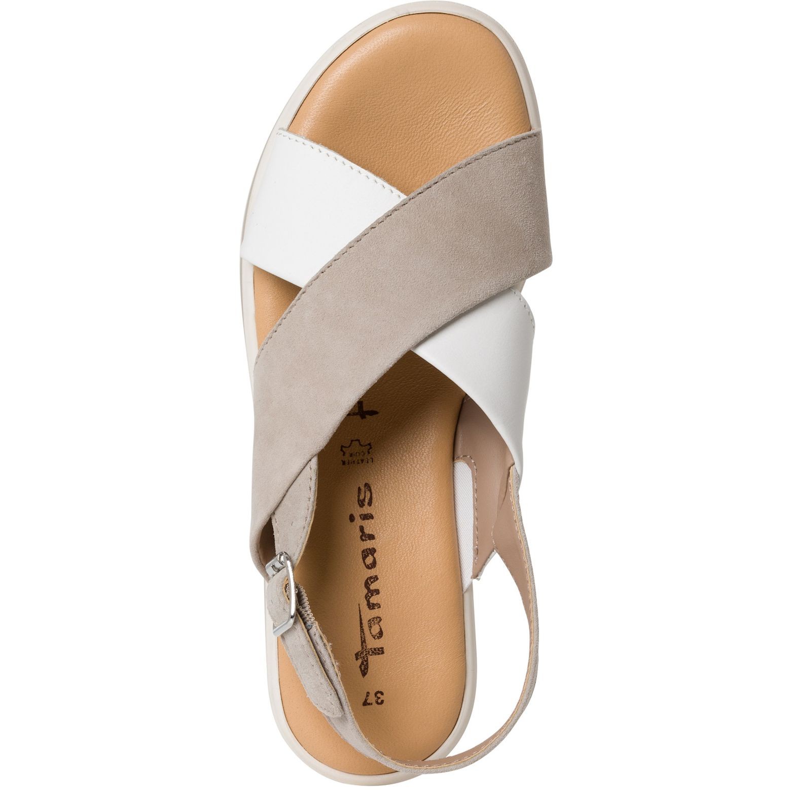 TAMARIS Basutės moterims, Smėlio, Sandals 4