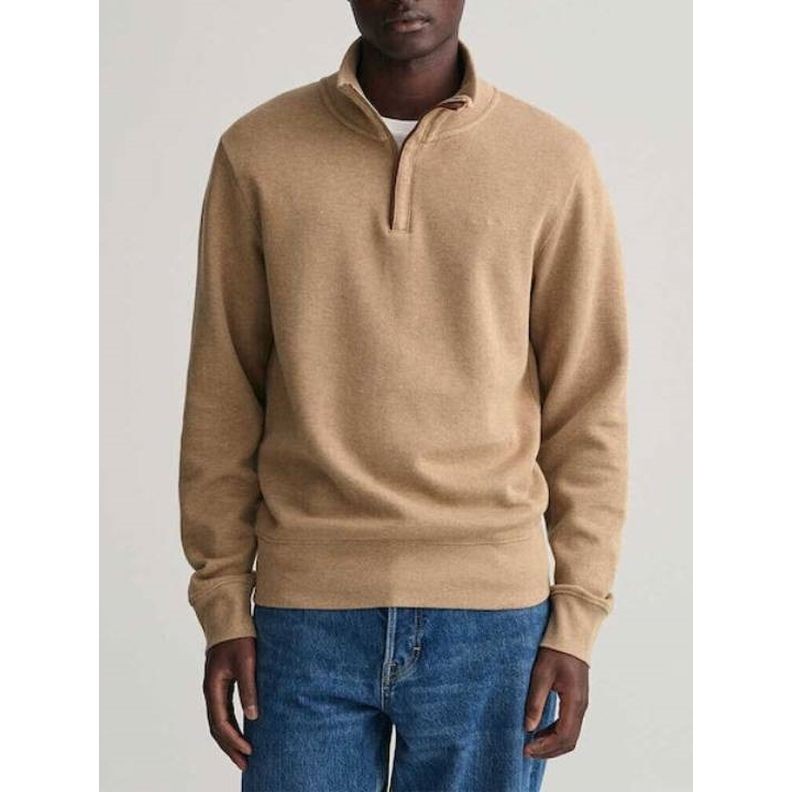 GANT Megztinis vyrams, Balta, SHIELD HALF ZIP 2