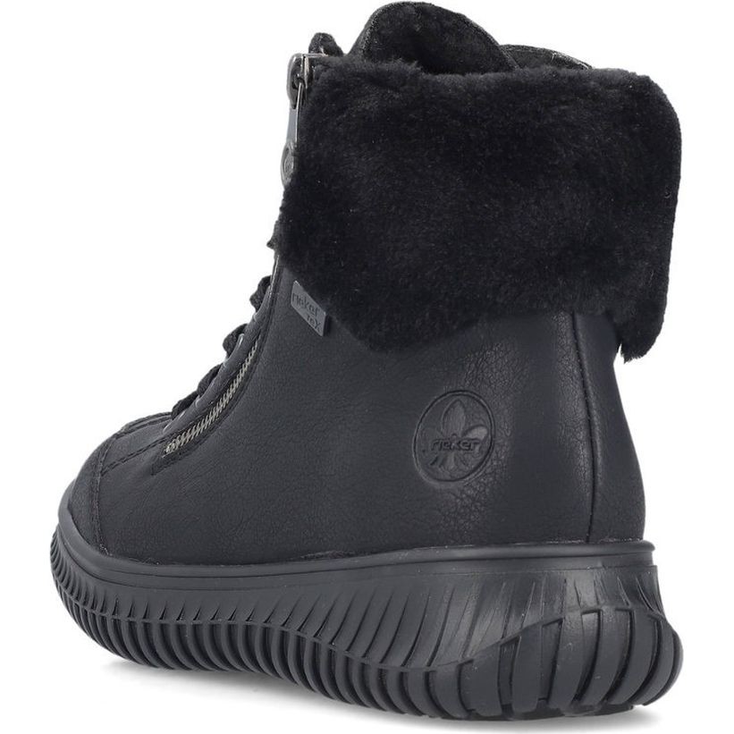 RIEKER Aulinukai moterims, Juoda, Ladies mid height boots 4