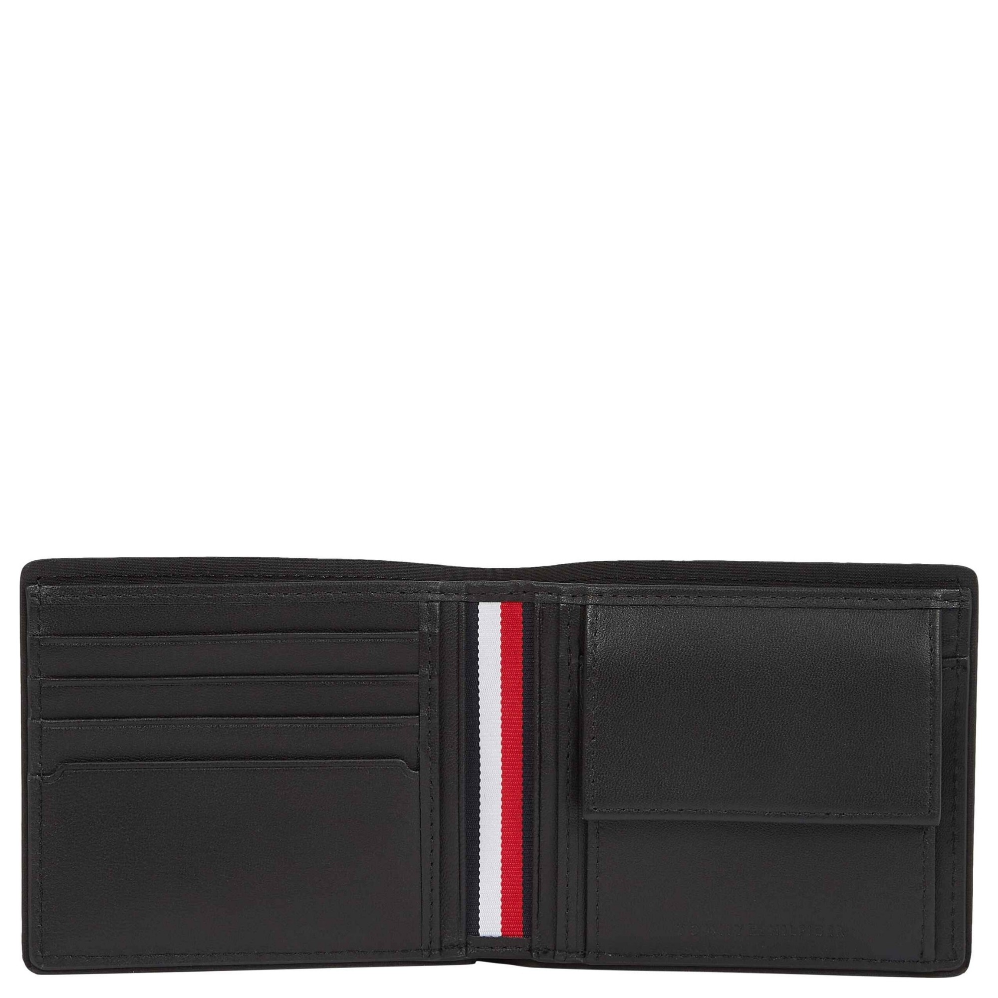 TOMMY HILFIGER Piniginė vyrams, Juoda, TH corp cc & coin 3