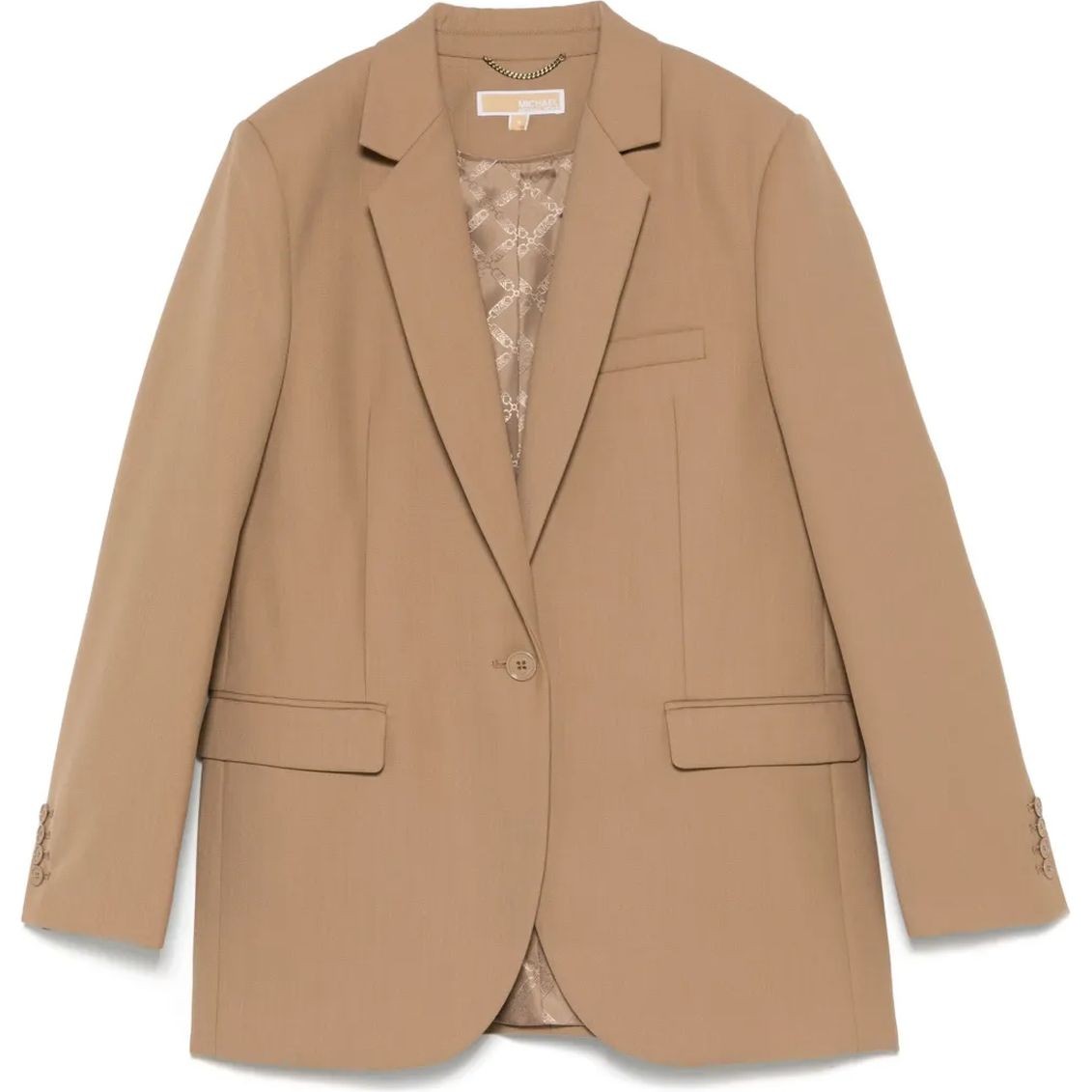 MICHAEL KORS Švarkas moterims, Ruda, 1 bttn mensy blazer 1