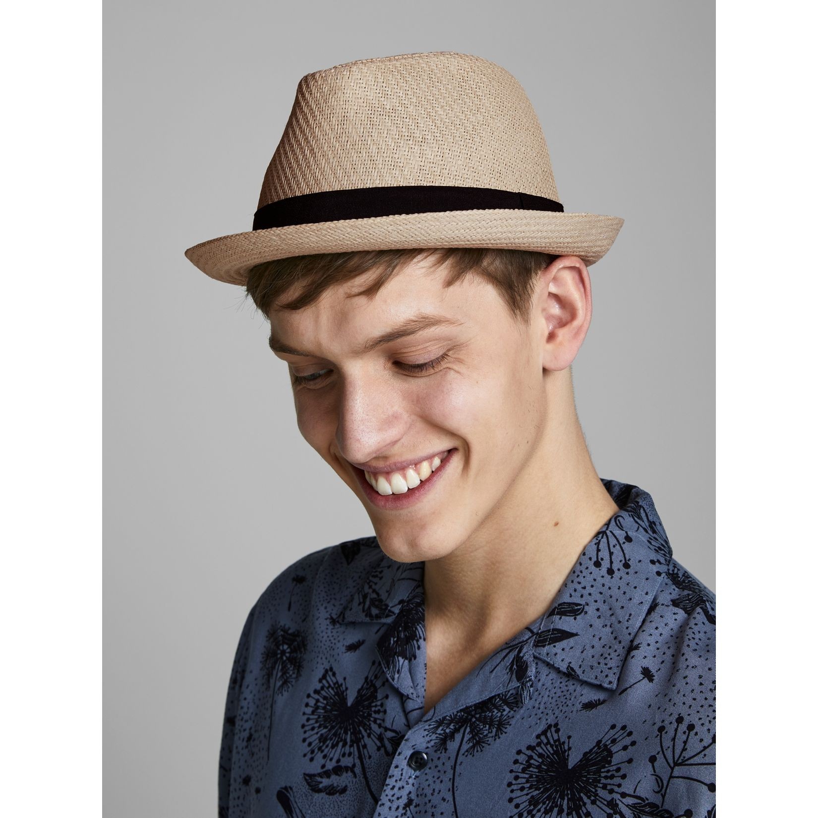 JACK & JONES Skrybėlė vyrams, Smėlio, Jactim straw hat 5