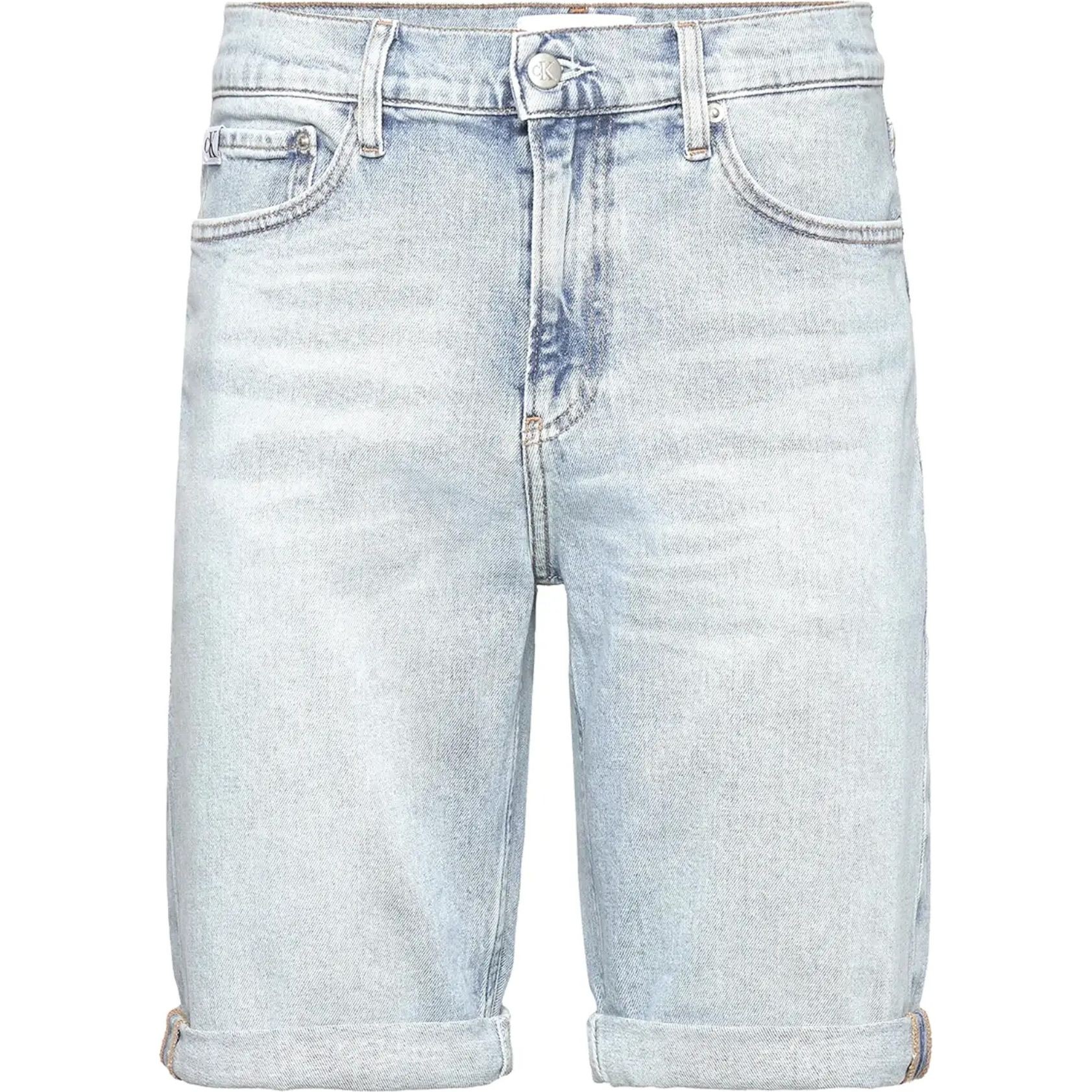 CALVIN KLEIN JEANS Šortai vyrams, Mėlyna, 5 pocket shorts 1